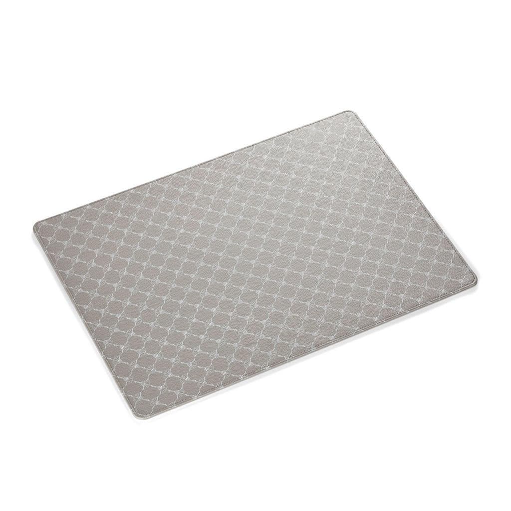 Joop! Tischset Cornfloweraccessoires Grau Weiß Lederoptik