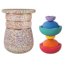 Stapelstein Dynamic Complete Balancetrainer super confetti
