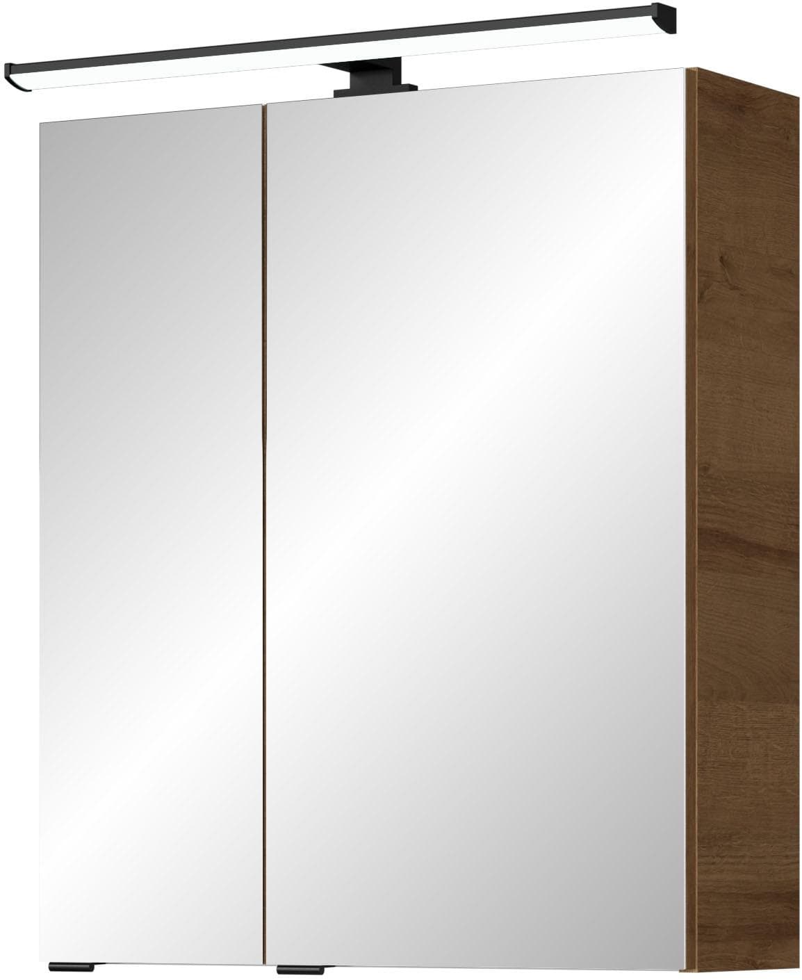 Spiegelschrank SAPHIR Quickset 700 mit LED-Leuchte und 2 Spiegeltüren
