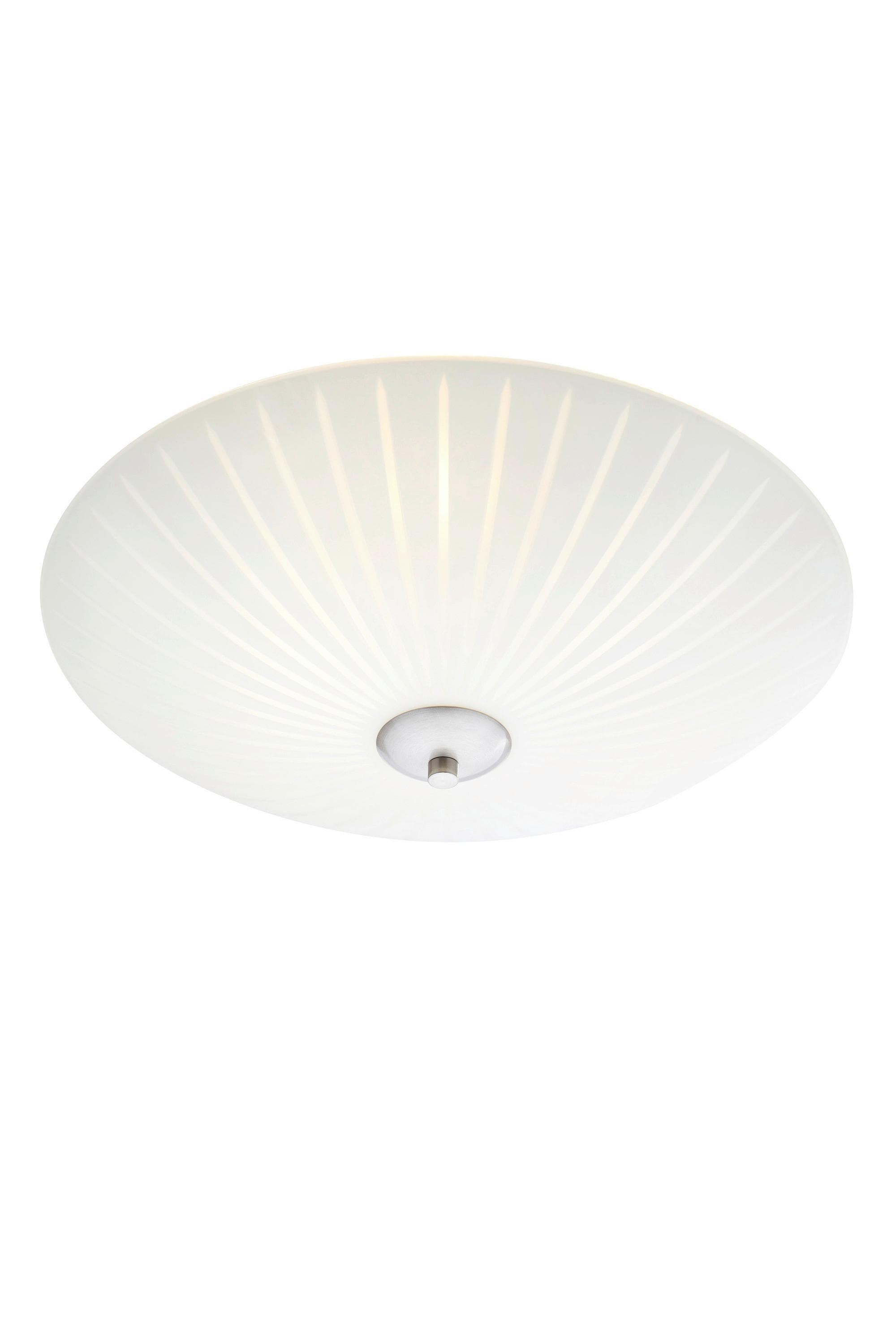 Glas-Deckenleuchte Cut Ø 43 cm Weiß Markslöjd