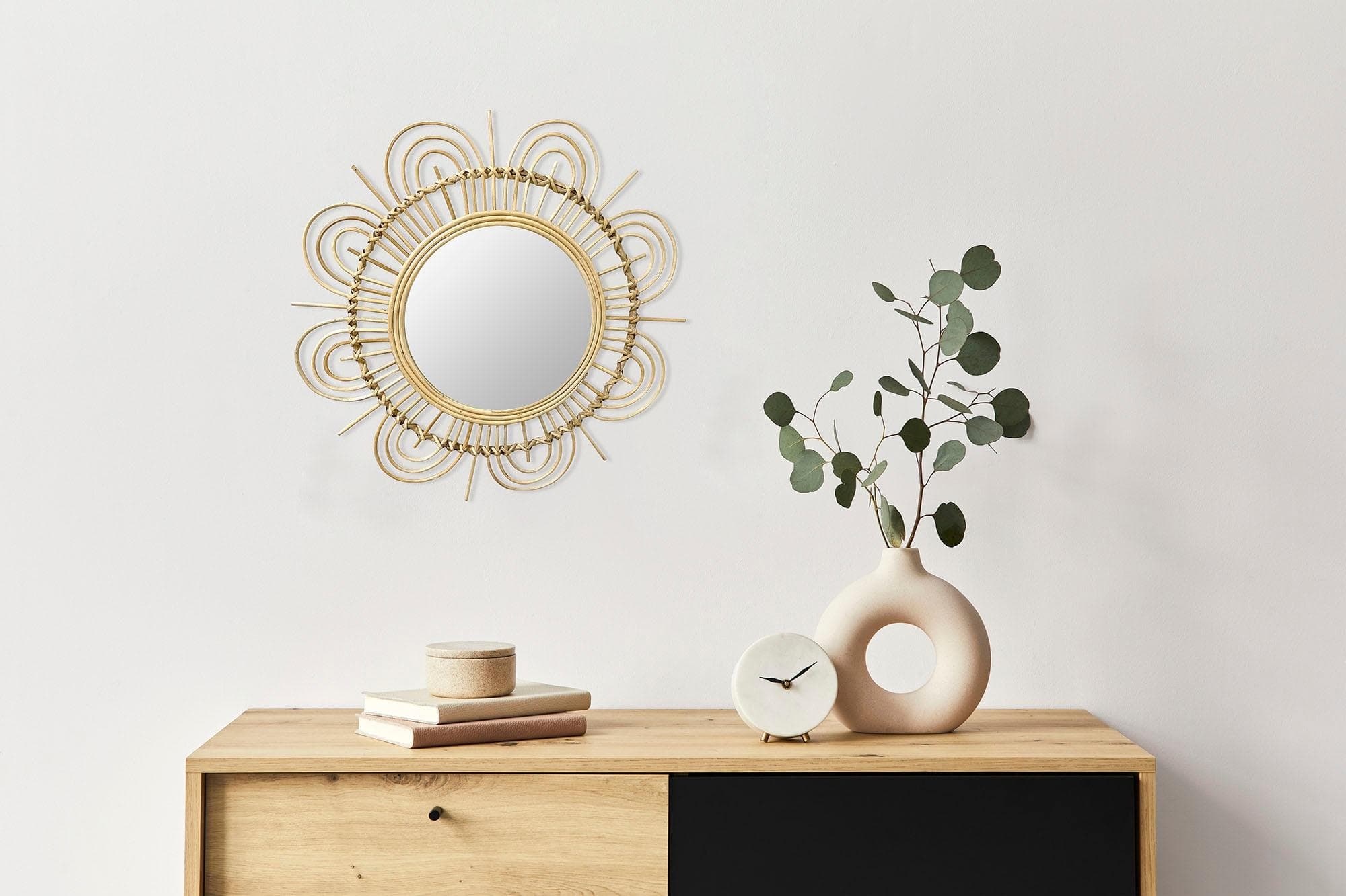 Kayoom Rattan Spiegel Aina 325 Wandspiegel