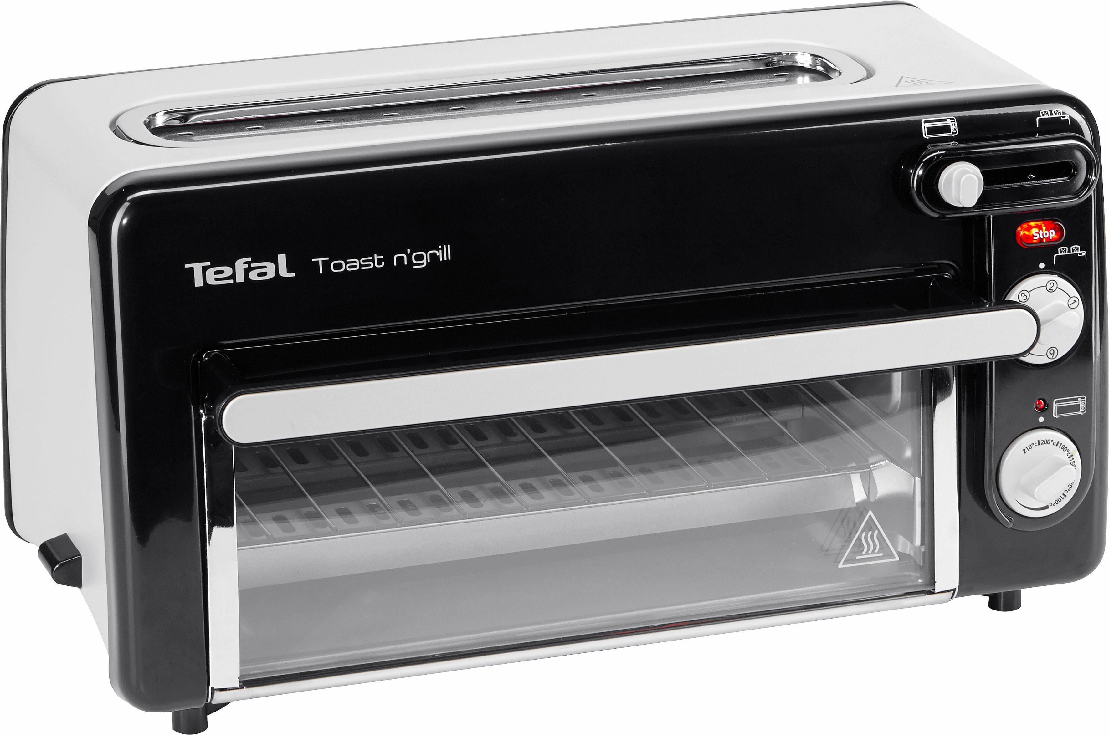 Toast-Ofen TL 6008, Toaster Schwarz/Silber, Retail