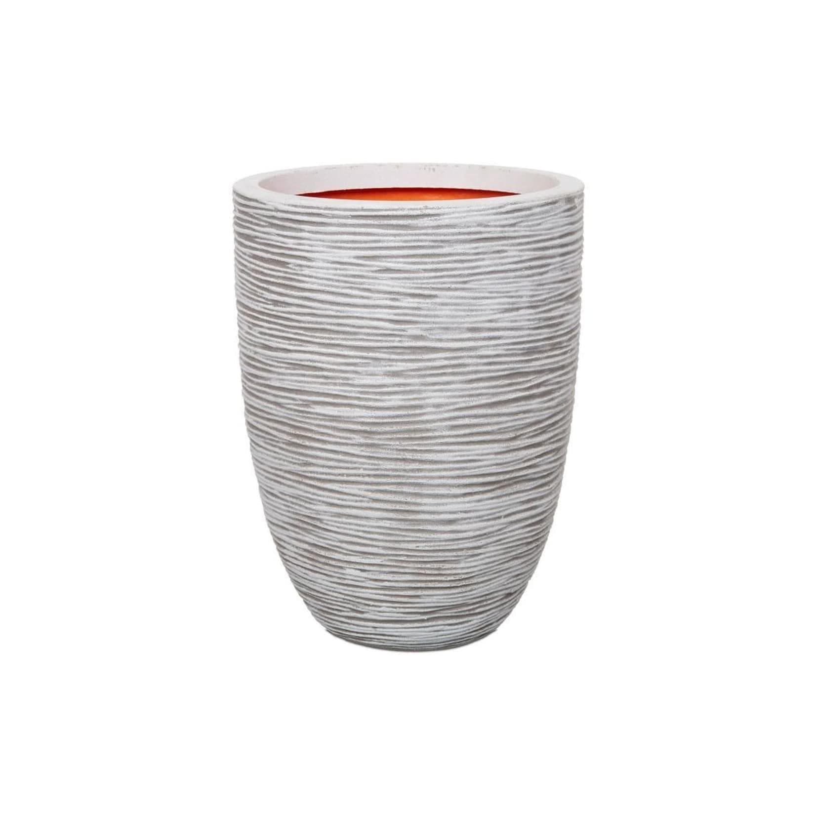 CAPI EUROPE Blumentopf Nature Rib Elfenbein