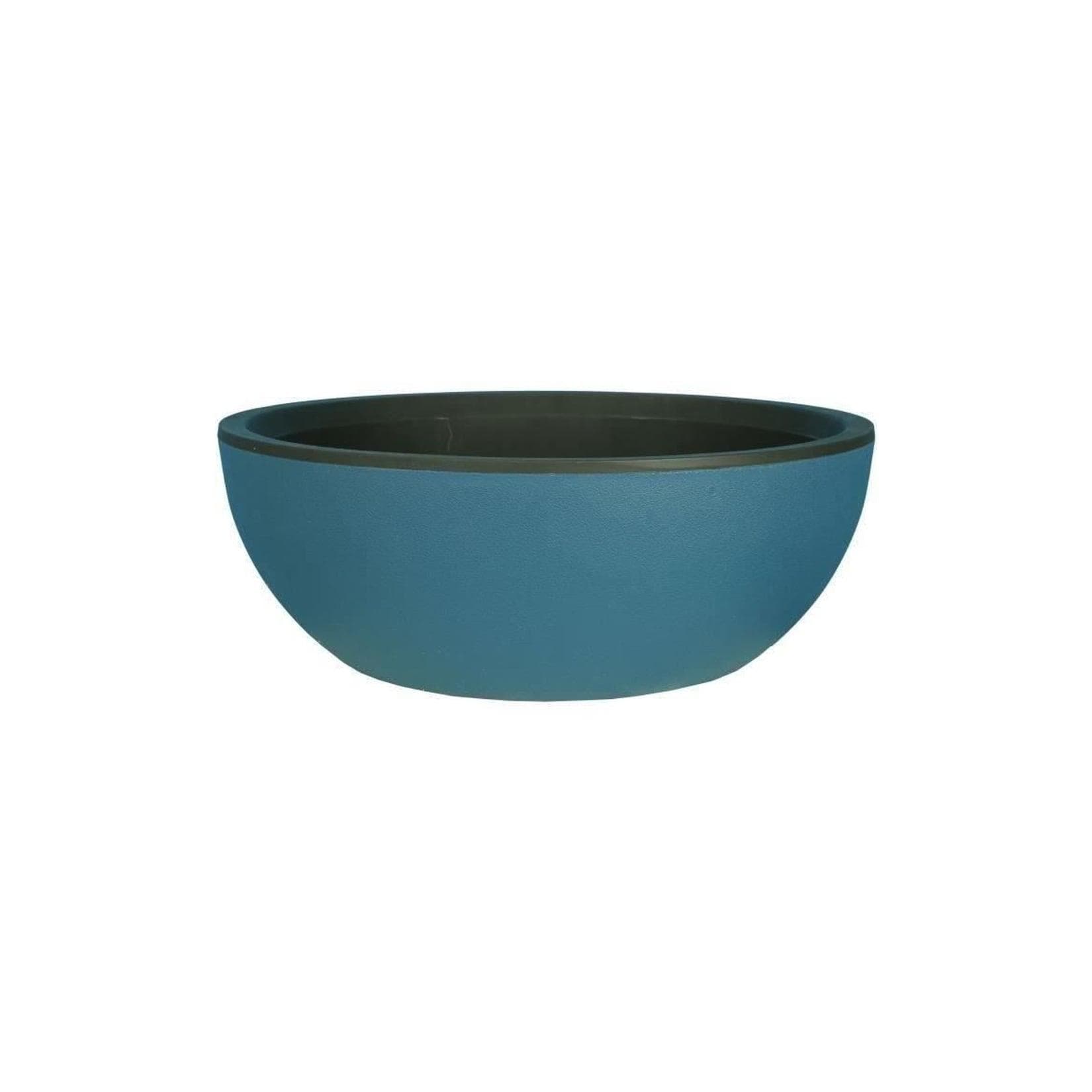 RIVIERA Blumenkasten rund Blau Kunststoff 40 cm