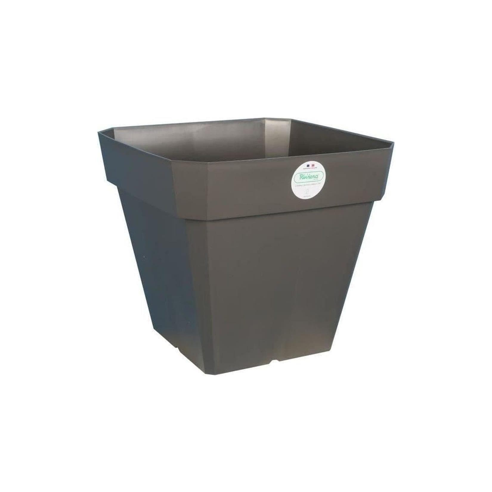 RIVIERA SOLEILLA Blumentopf Glitzergrau 49x49x45cm