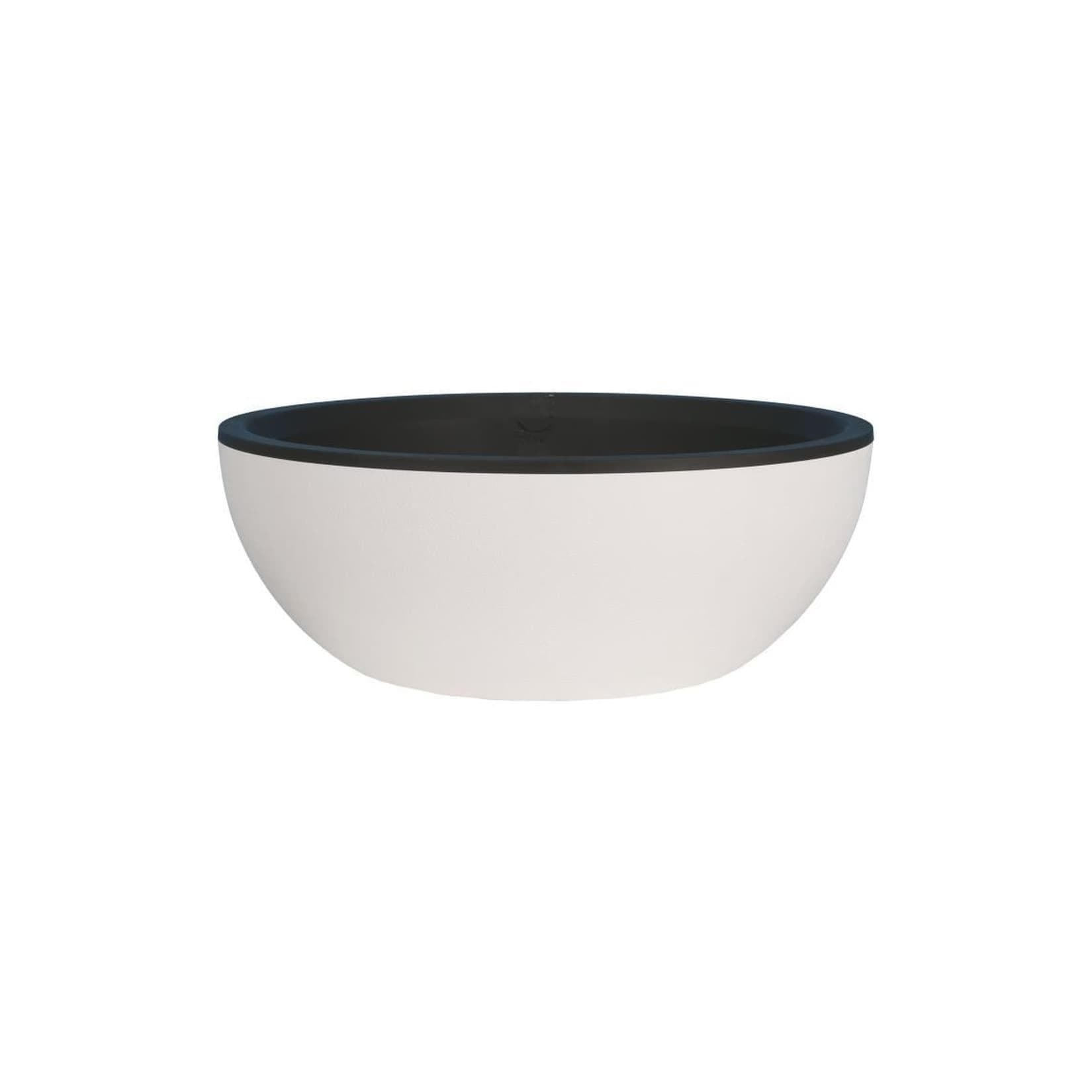 RIVIERA Blumentopf Granit-Optik D40 Weiß