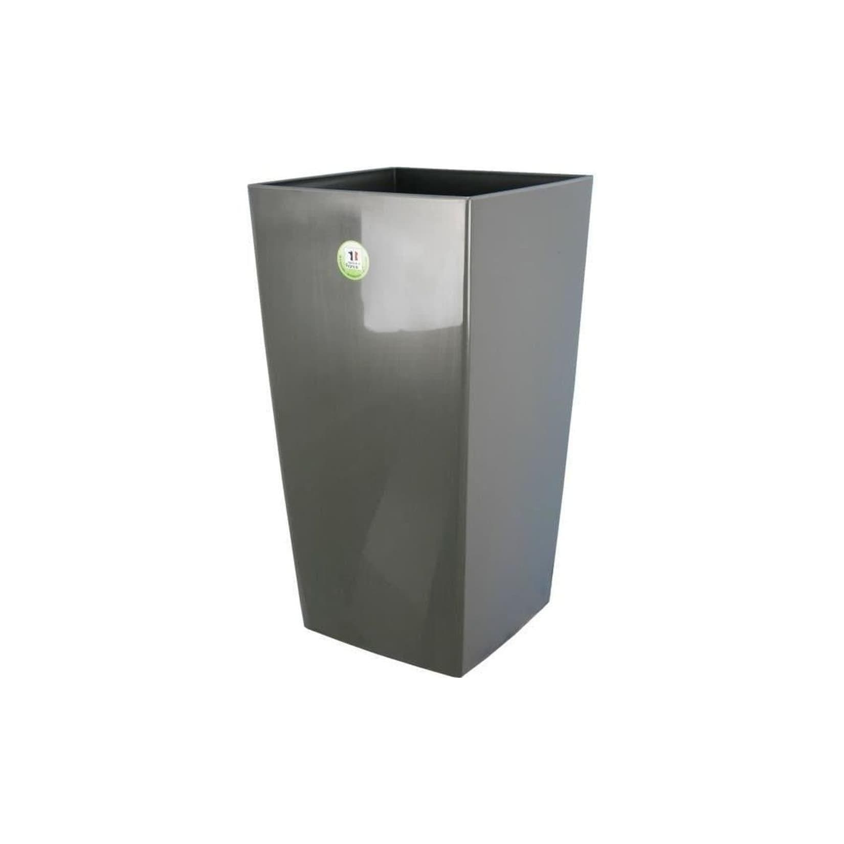 RIVIERA Blumentopf Nuance Carré Glitzergrau