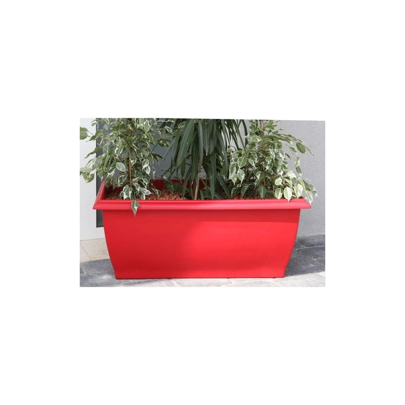 RIVIERA Pflanzkübel Evolution Rot 80x40x32 cm