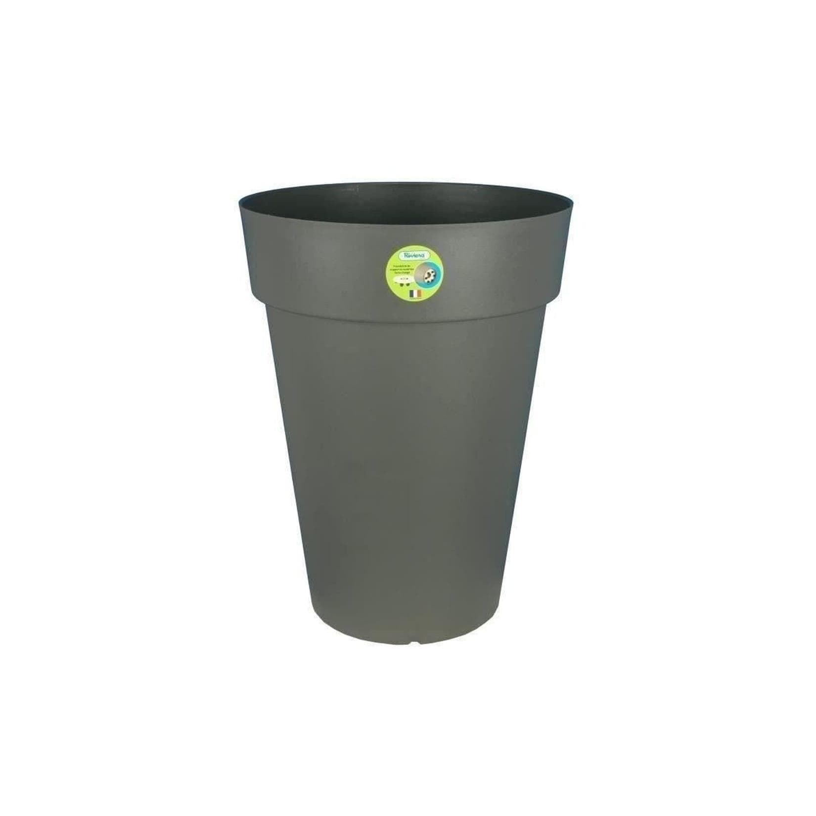 RIVIERA SOLEILLA Blumentopf Rund Glitzergrau