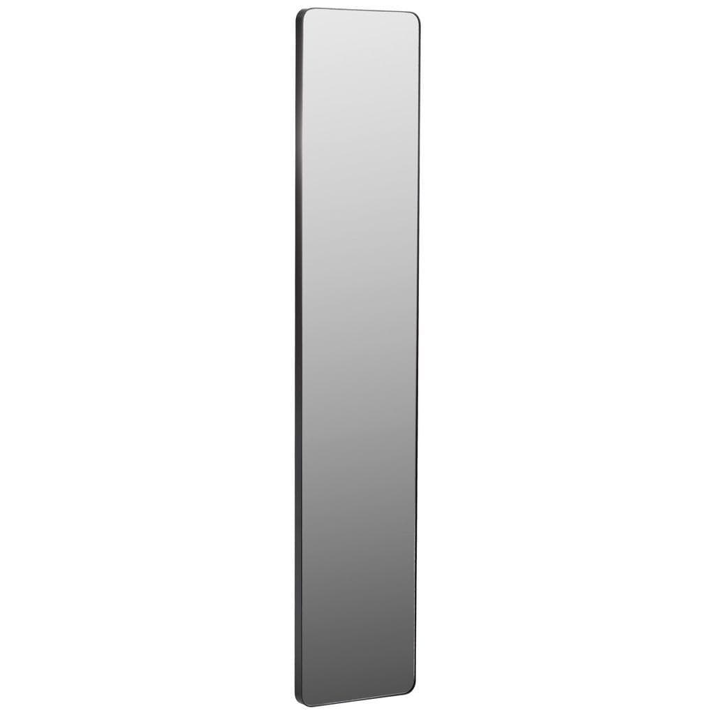Xora Wandspiegel Schwarz Metall Glas Rechteckig