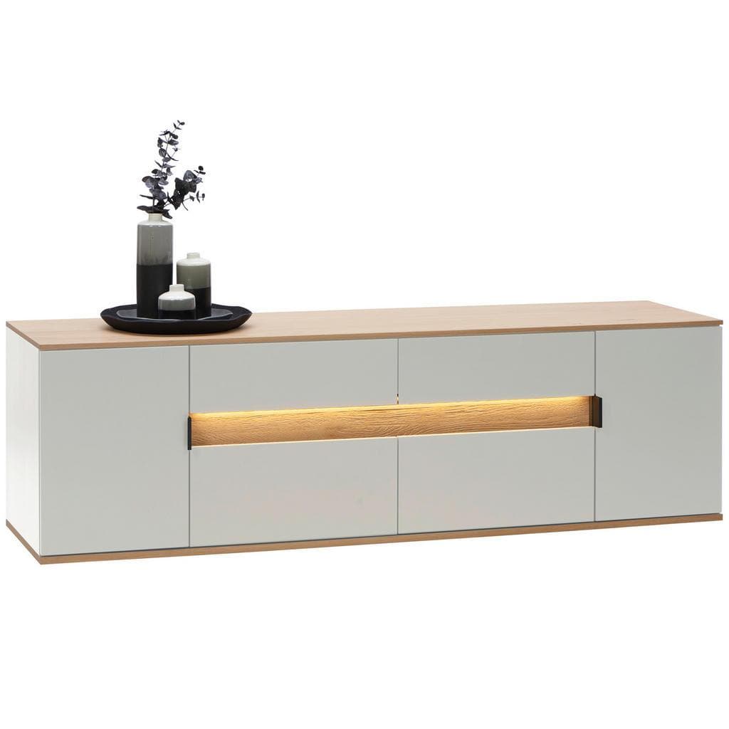 Dieter Knoll Lowboard Cremona Asteiche Metall 3 Schubladen