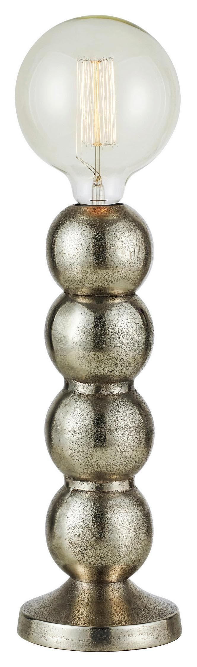 Markslöjd Tischleuchte Gong Hellgrau/Silber max. 40 Watt