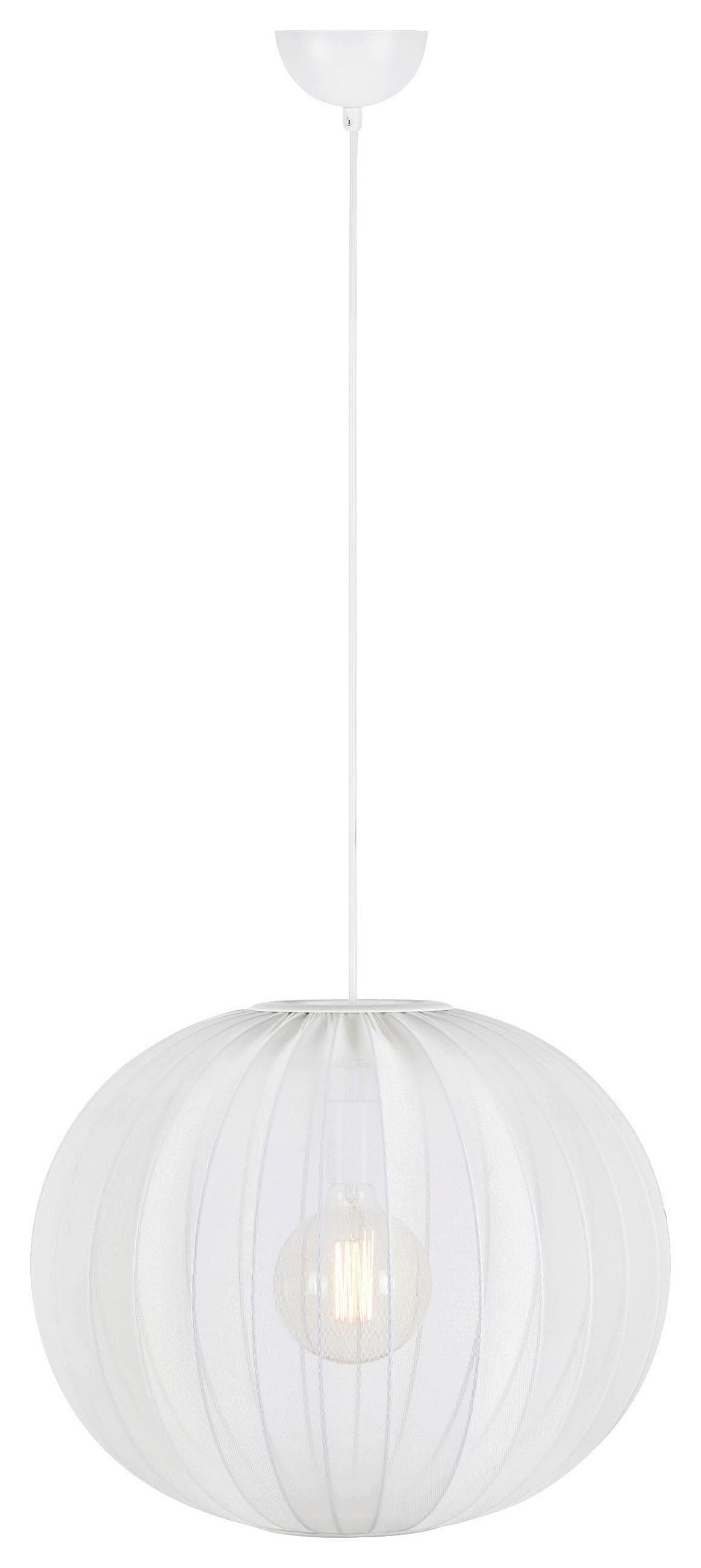 Pendellampe Florence, weiß, Ø 50 cm, Nylon