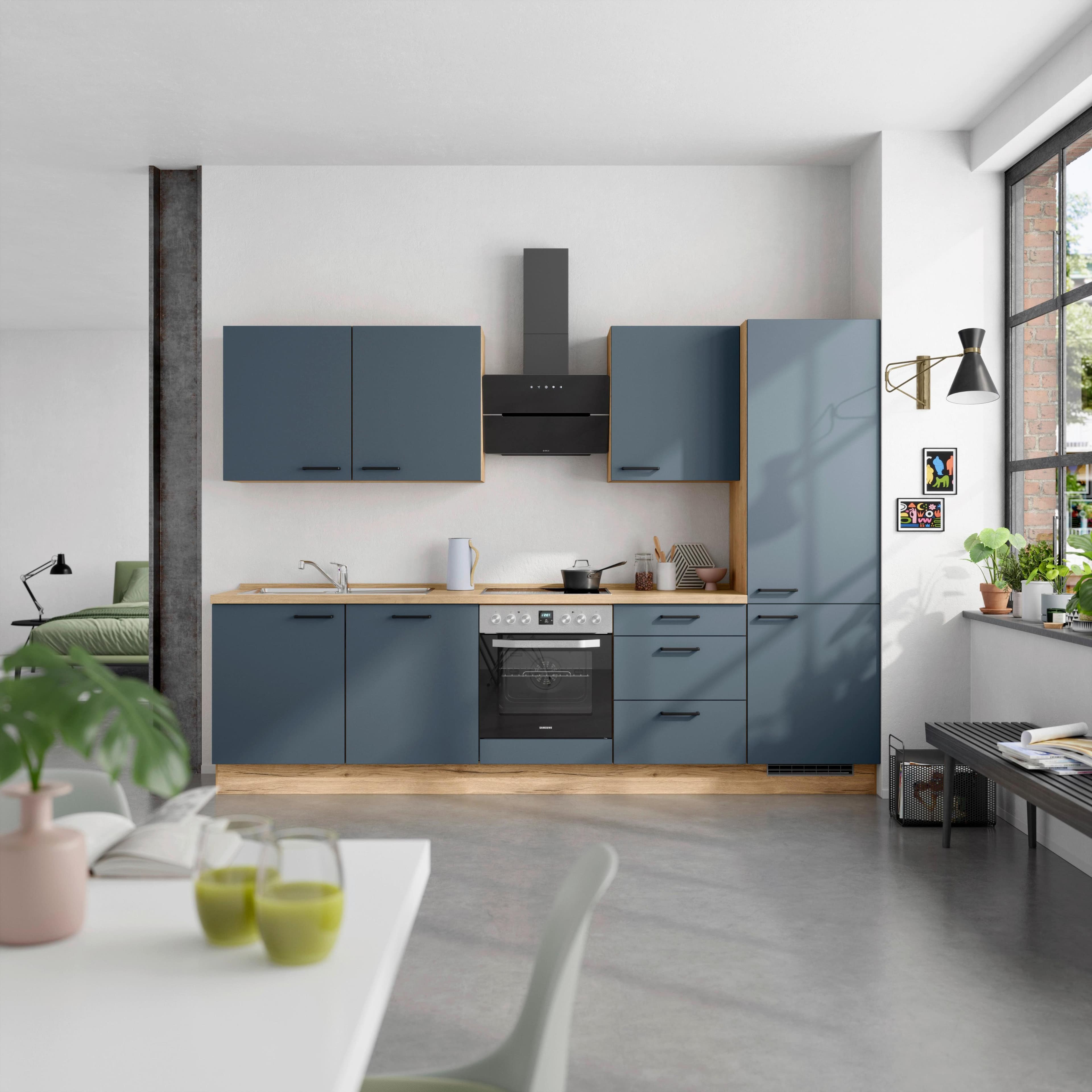 Nobilia Küchenzeile Easytouch II Blau