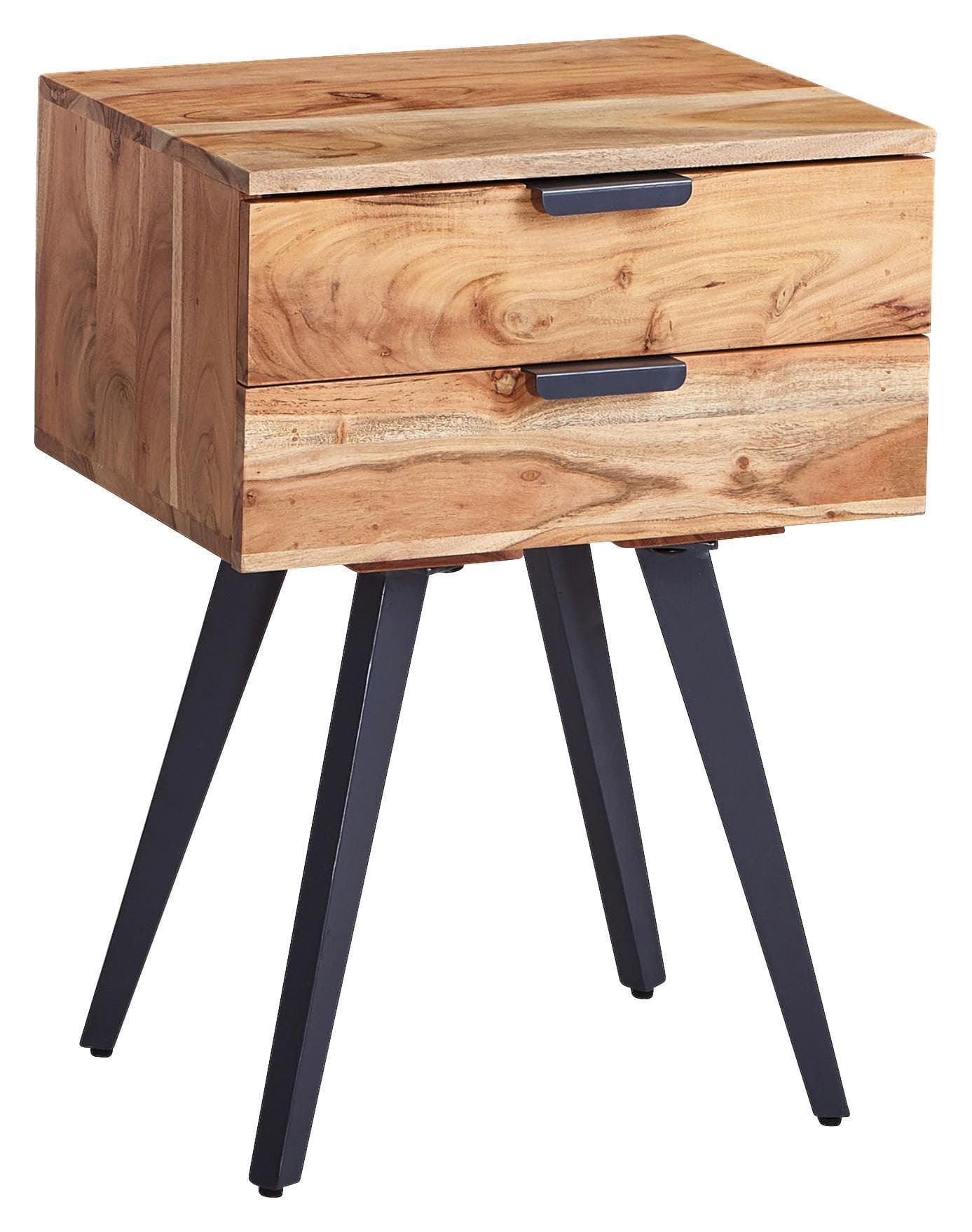 NACHTSCHRANK WOHNLING Holz Akaziefarben