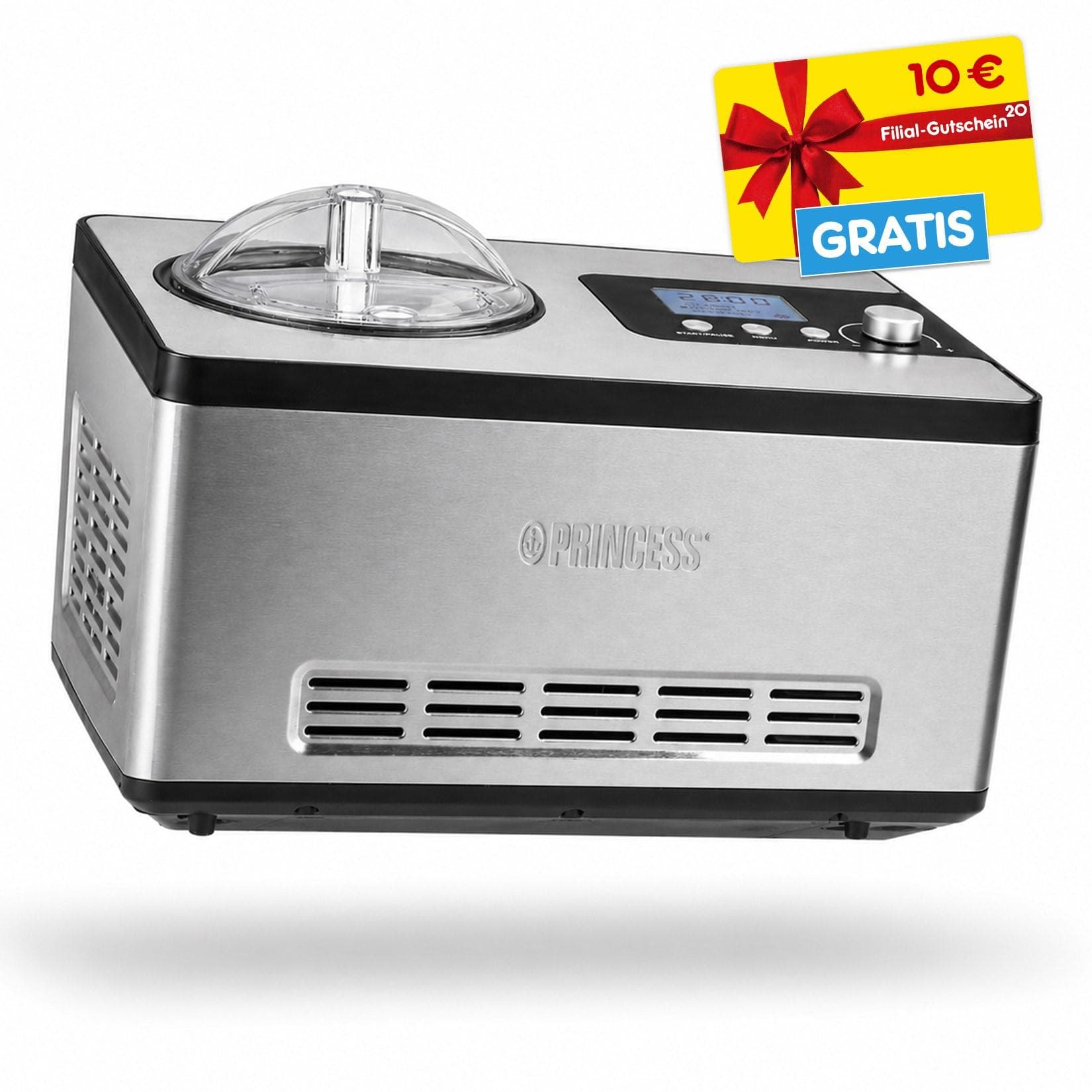 Princess Deluxe 282604 Eismaschine mit Kompressor