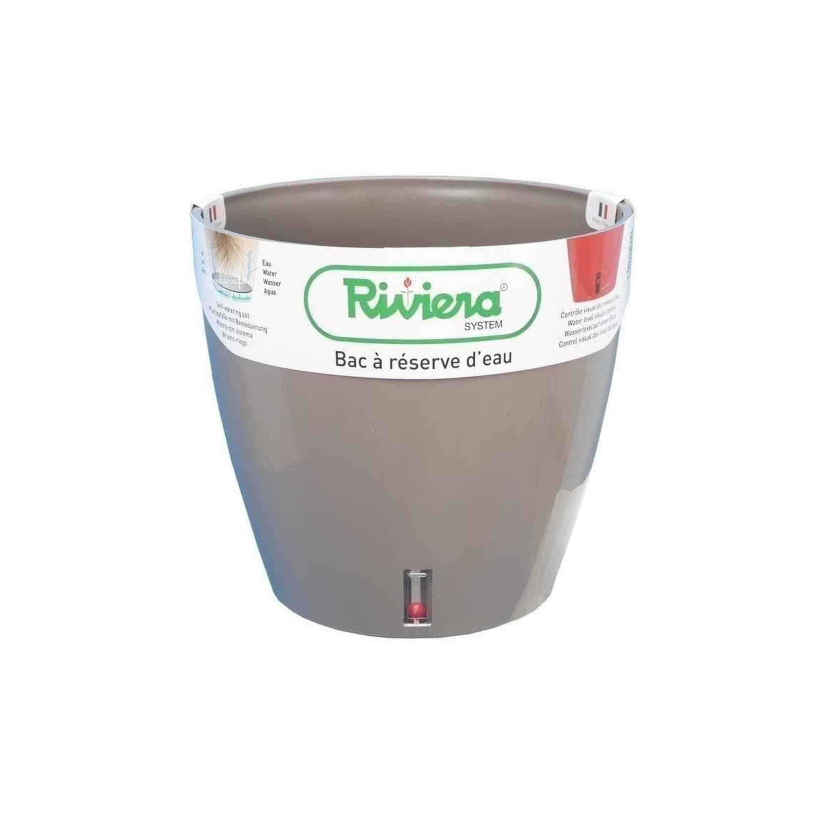 RIVIERA Rundtopf Eva Neu Kunststoff Taupe Ø 46 cm
