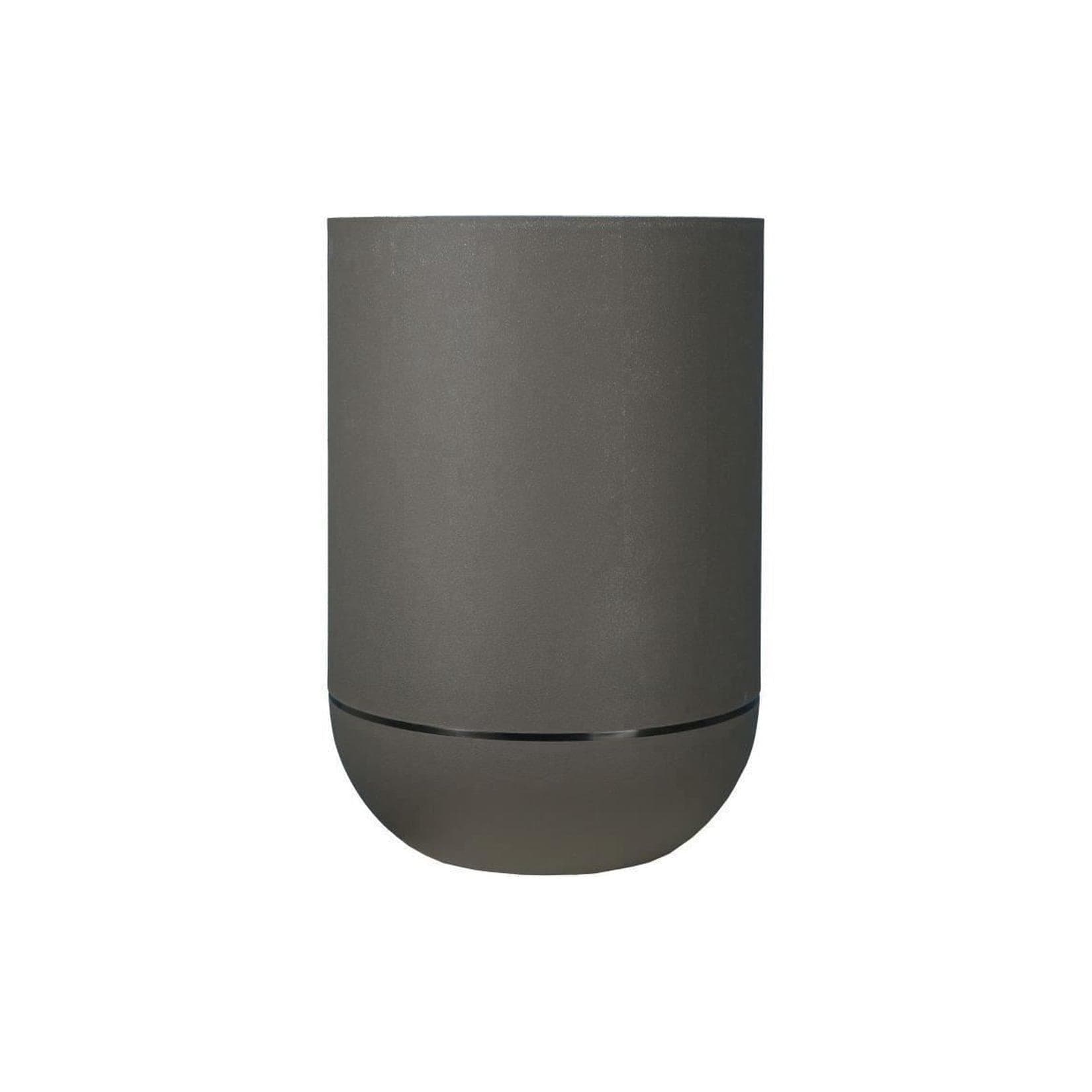 RIVIERA Granit Tulipe Blumenkasten rund Grau Kunststoff