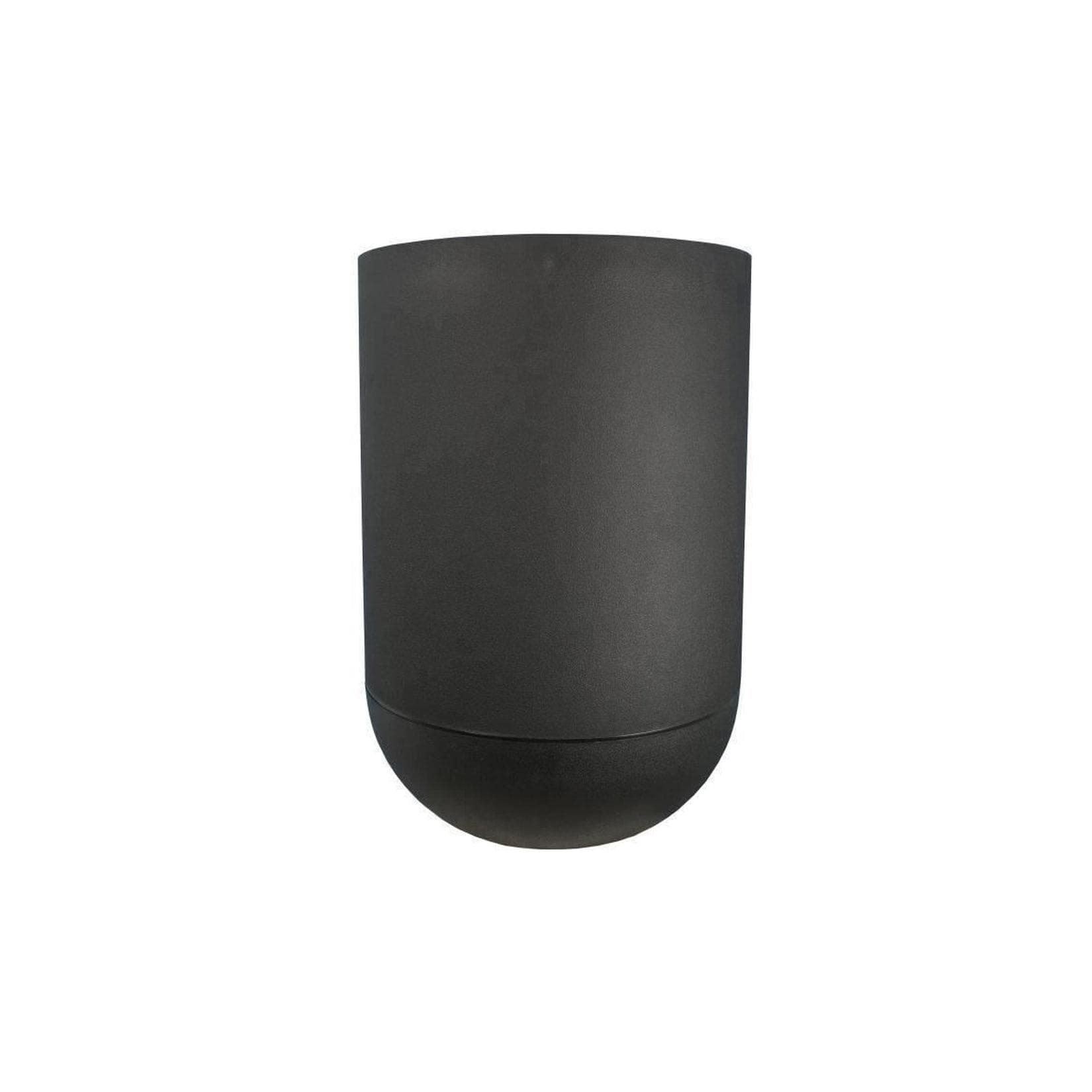 RIVIERA Granit Tulip Blumenkasten rund Schwarz 50 cm