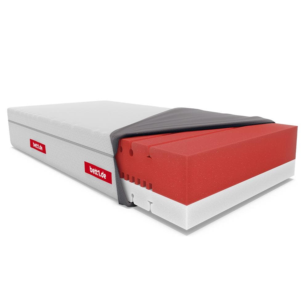 bett1 Boxspring Matratze 100% Vollschaum Wendbar 90x220