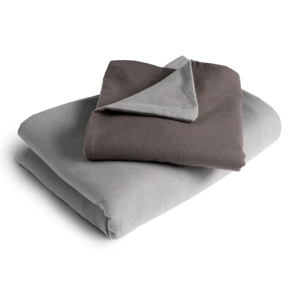 BODYGUARD Flanell-Bettwäsche 155x220 mit Kopfkissen 40x80