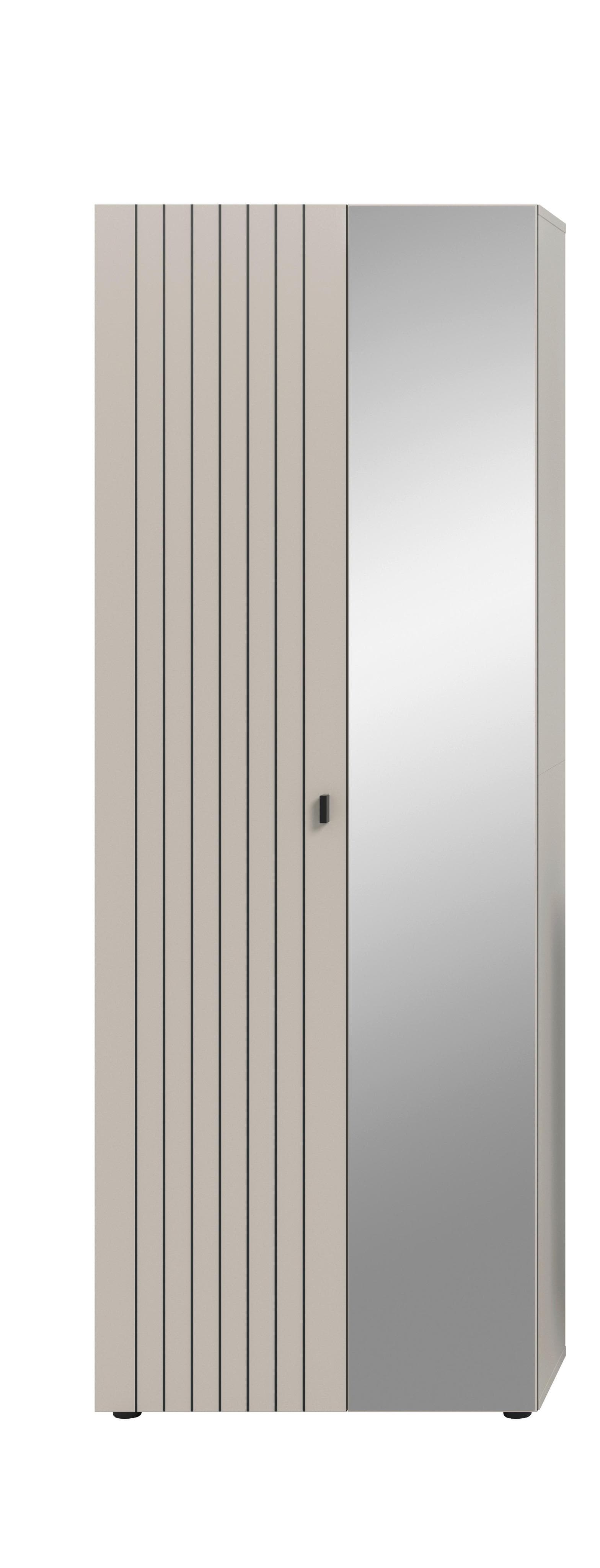 Garderobenschrank Station Kaschmir Beige Holz