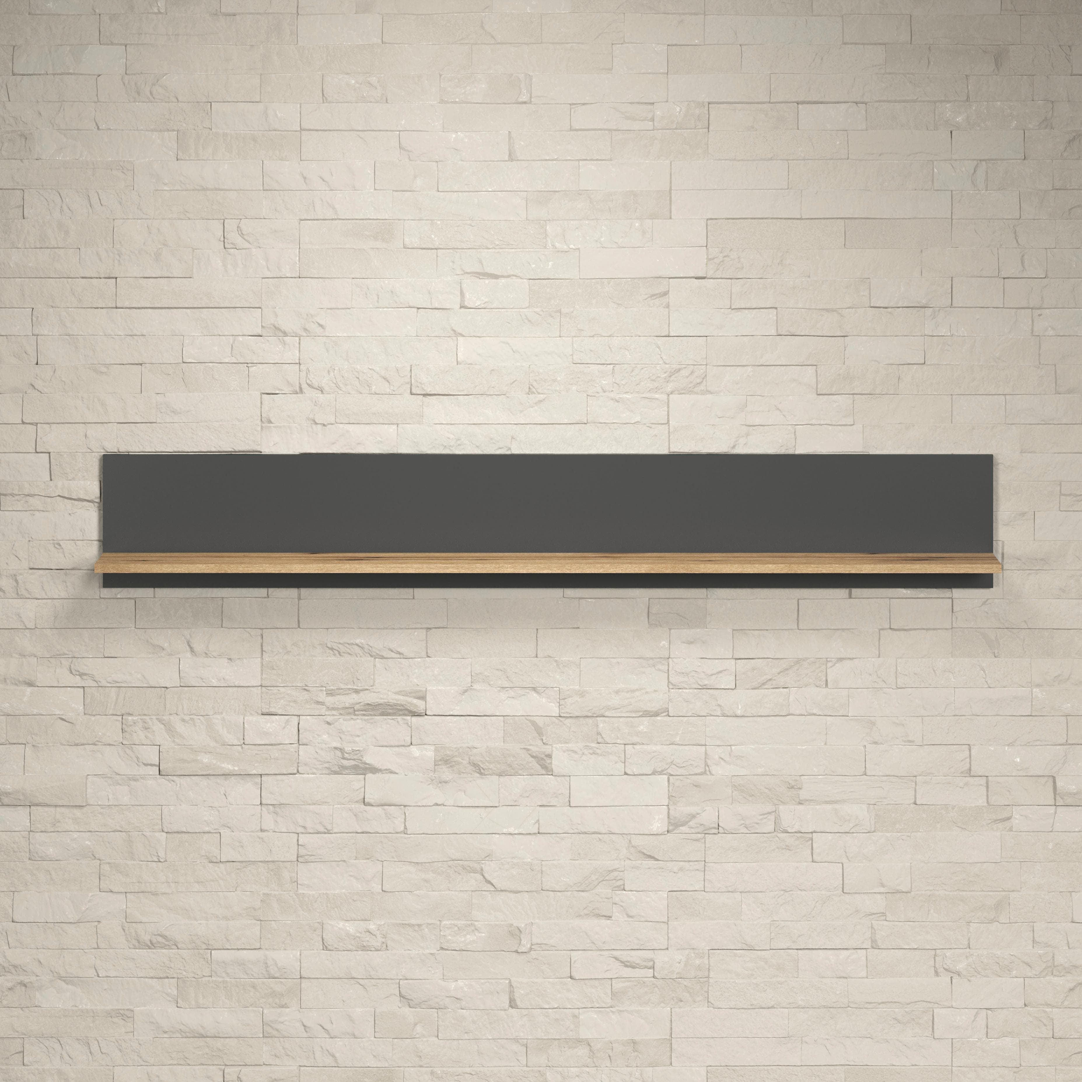 INOSIGN Wandboard Estepona Anthrazit Eiche Wandmontage