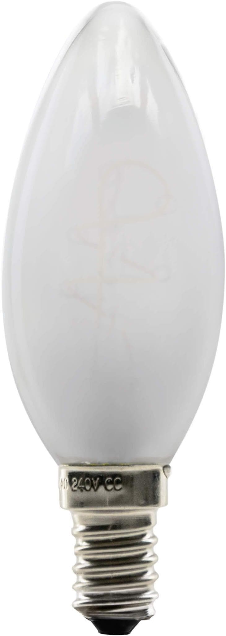 SEGULA LED-Filamentkerze matt E14 warmweiß dimmbar
