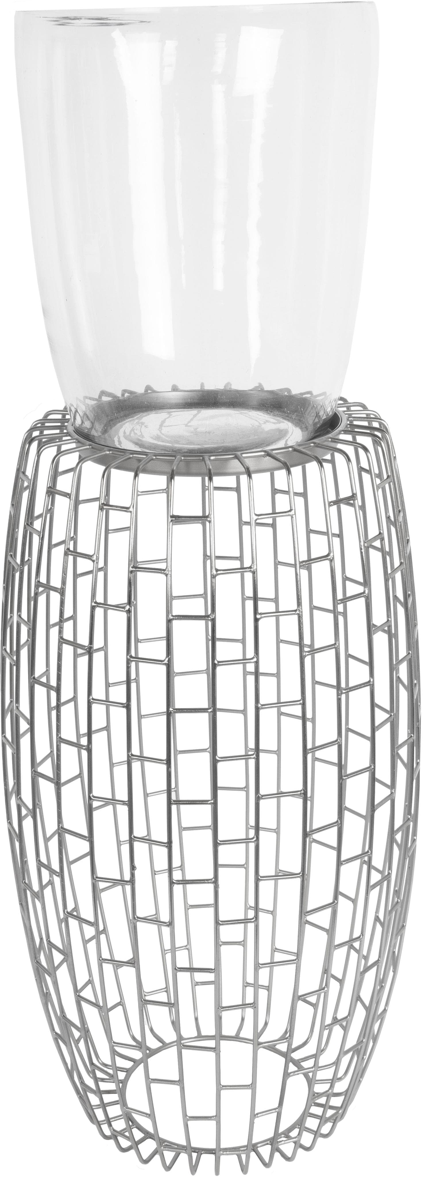 KAYOOM Kerzenständer Malibu 825 Silber Glas Metall