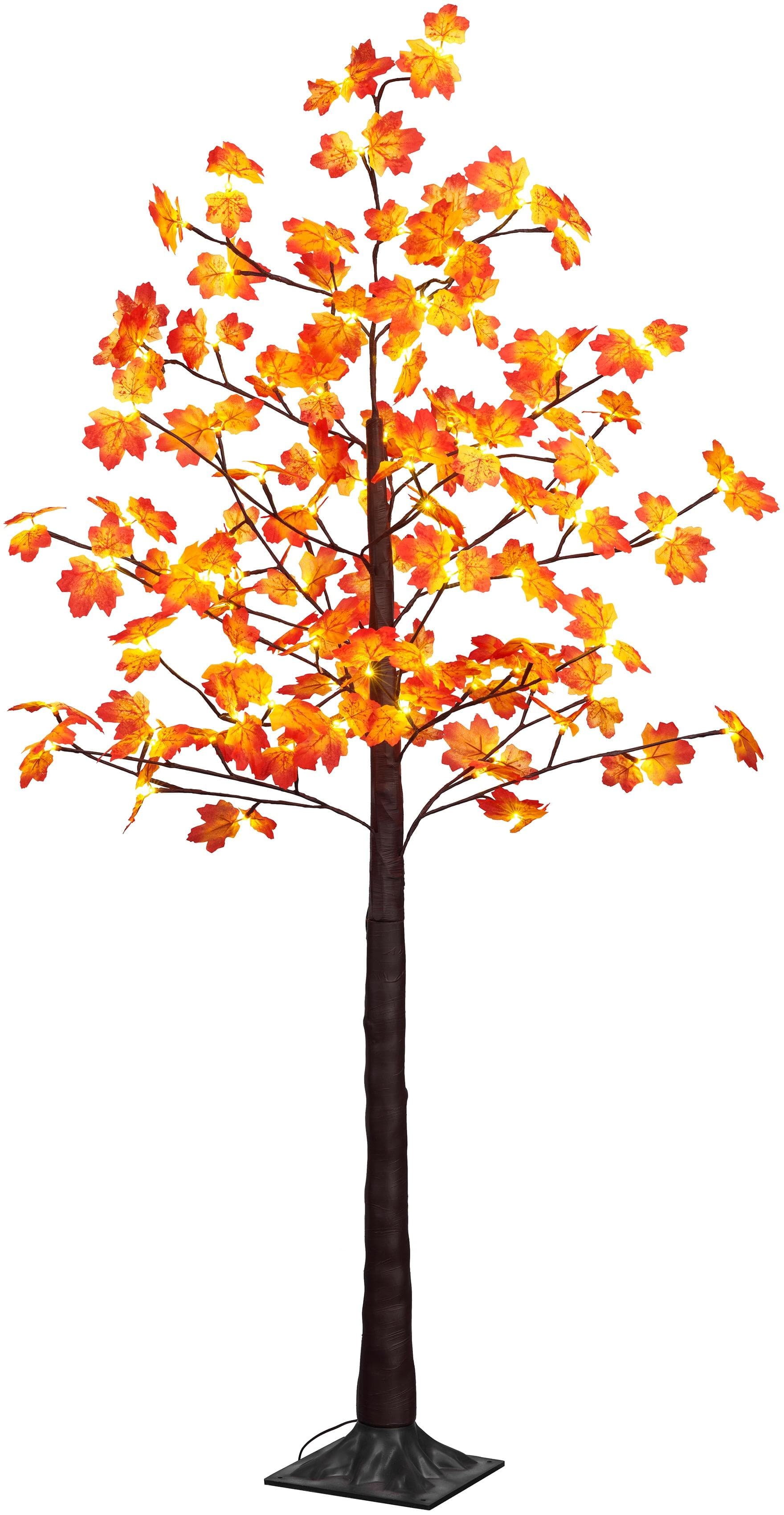 BONETTI LED Baum Weihnachtsdeko Ahornfarben 96 LEDs 180 cm