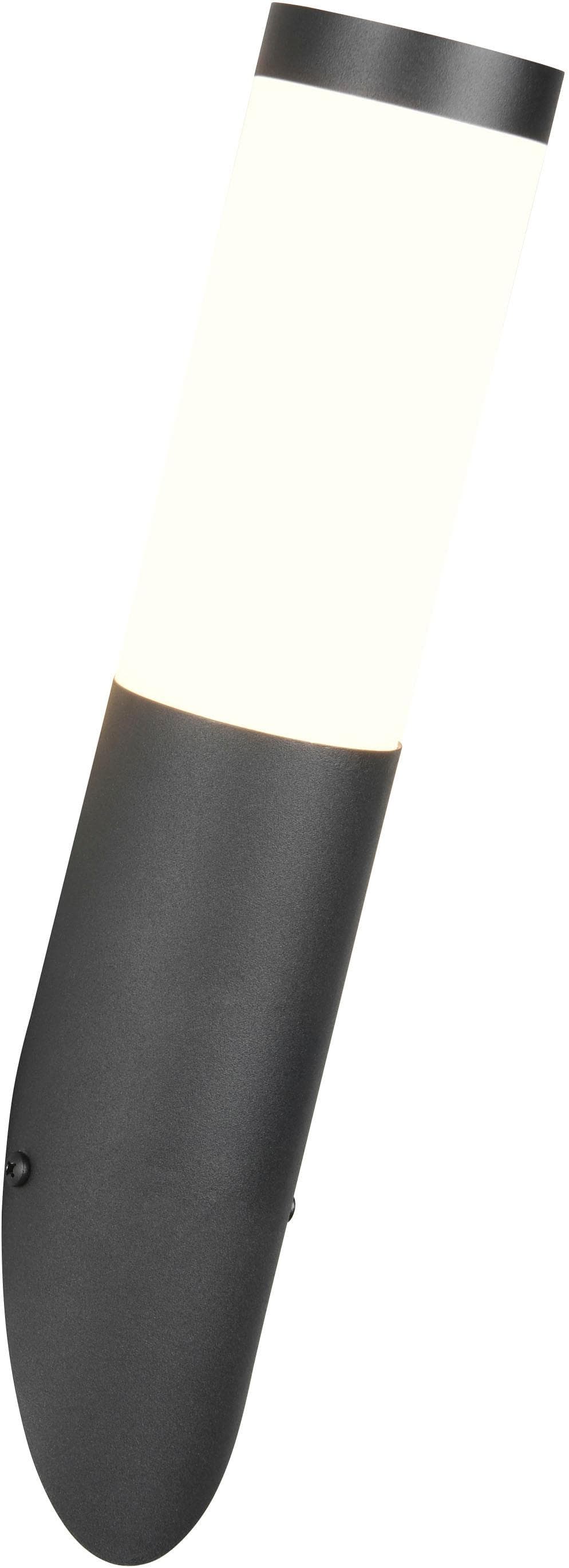 Außenwandlampe Trioto Schwarz Matt Edelstahl