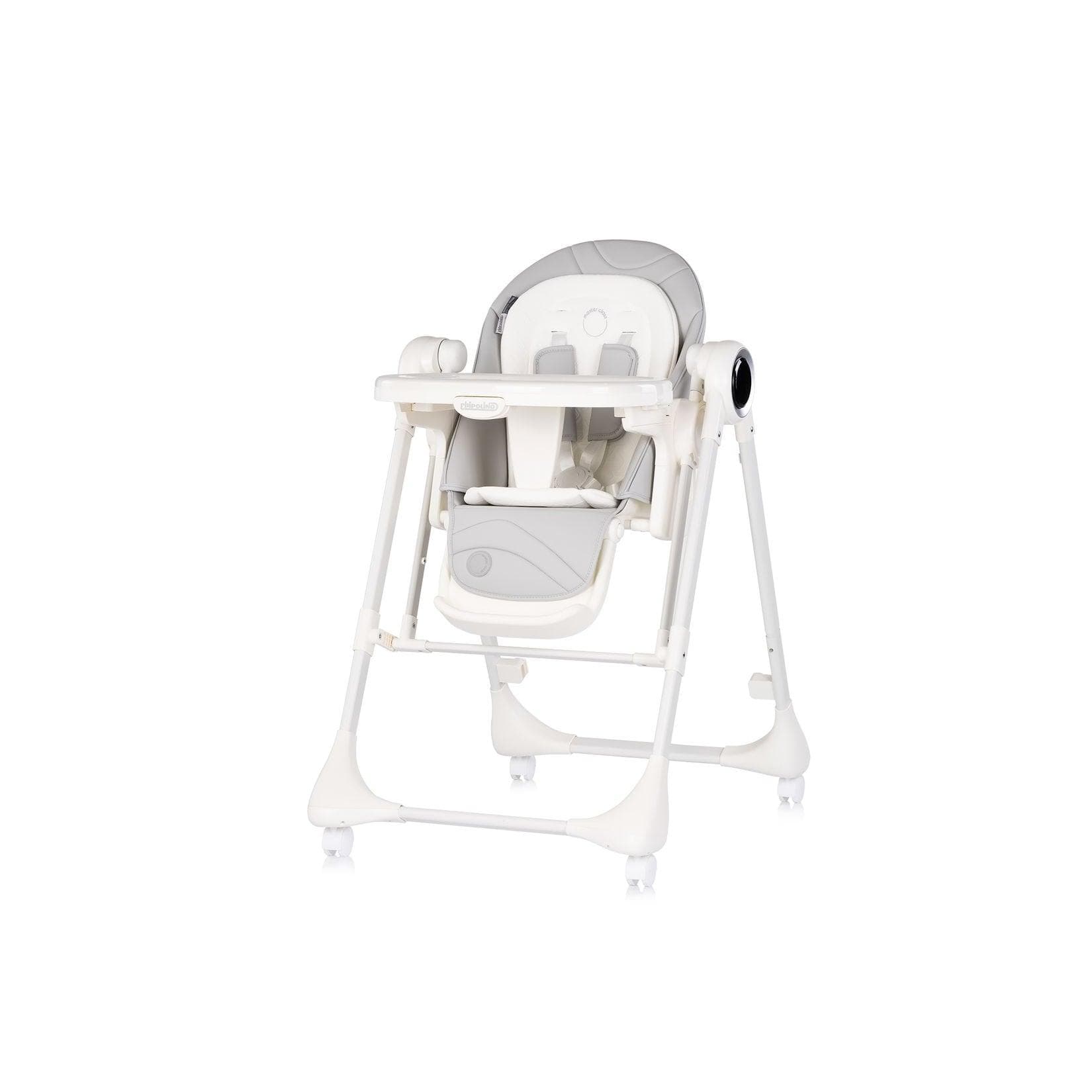 Chipolino Hochstuhl Master Class 2 in 1 elektrisch Babyschaukel hellgrau