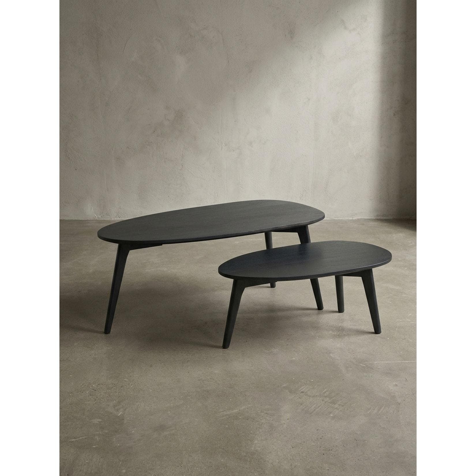 KADIMA DESIGN Retro Couchtische aus Mango Massivholz, 2er Set