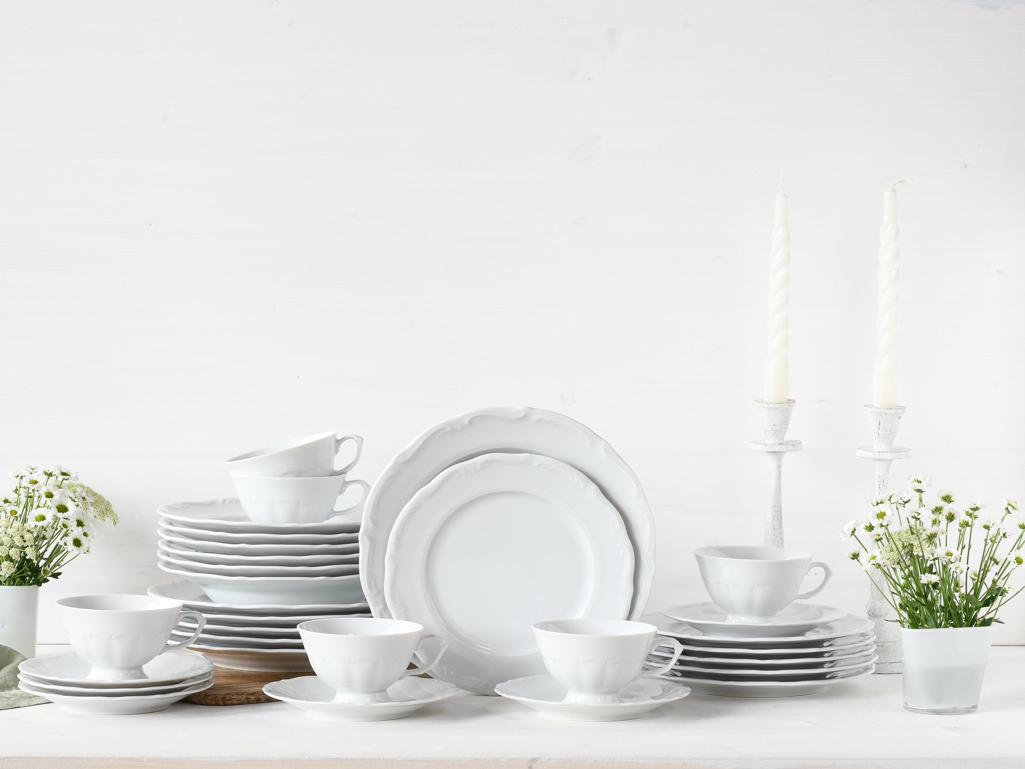 Creatable Kombiservice Maria Theresia Weiß Keramik 30-teilig