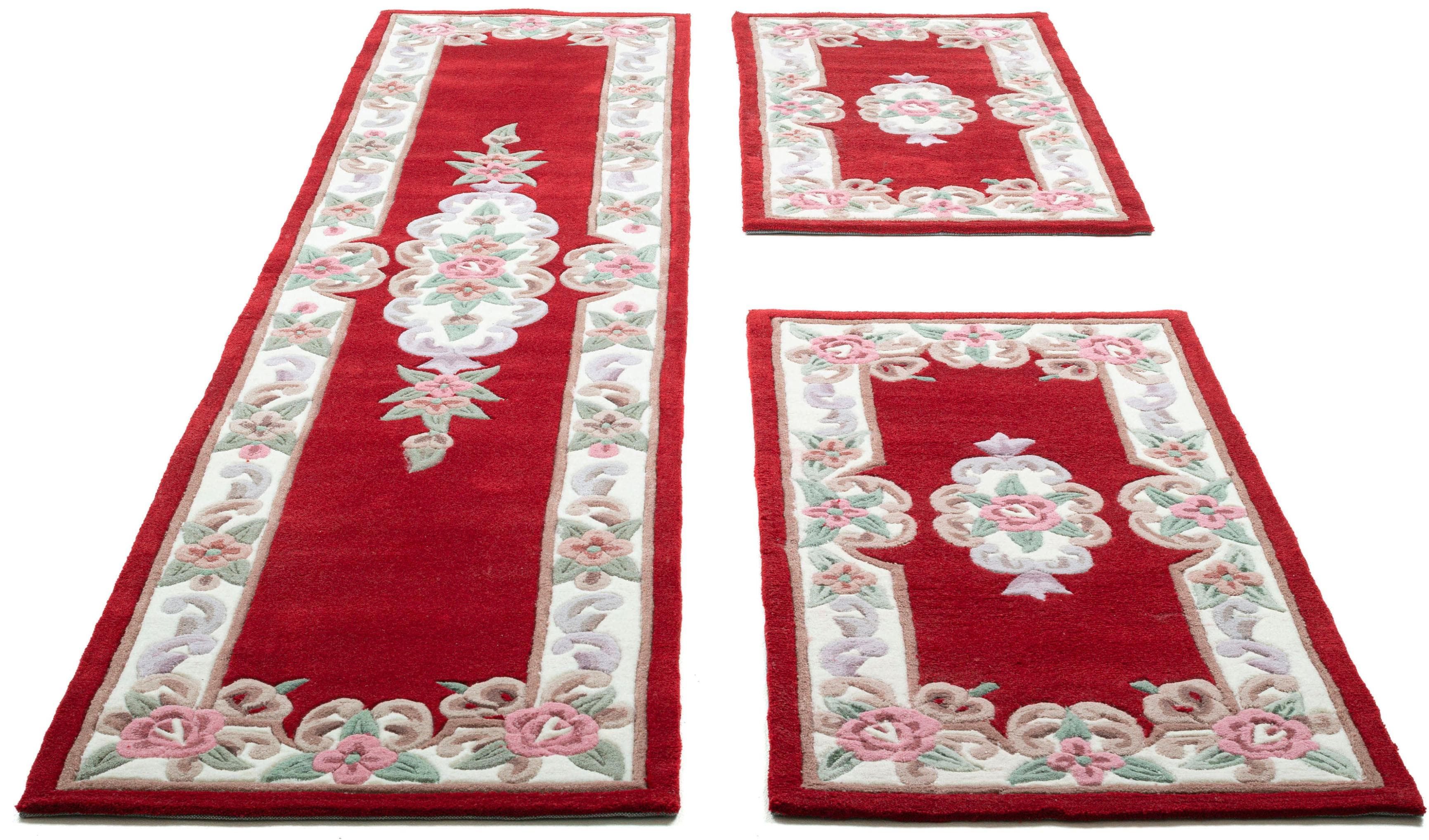 THEKO Bettumrandung Ming Gr. 14 Rot Floral Design