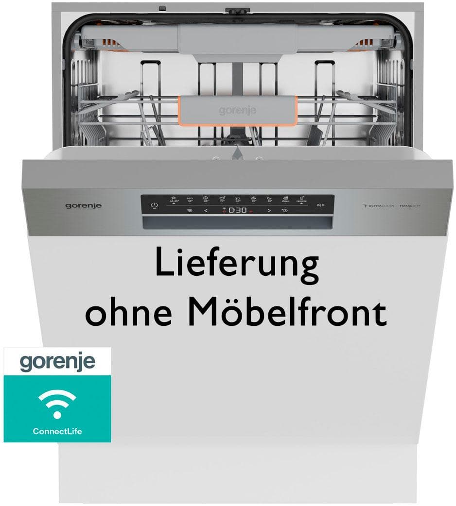 GORENJE teilintegrierbarer Geschirrspüler GI673A92X Silber Edelstahl