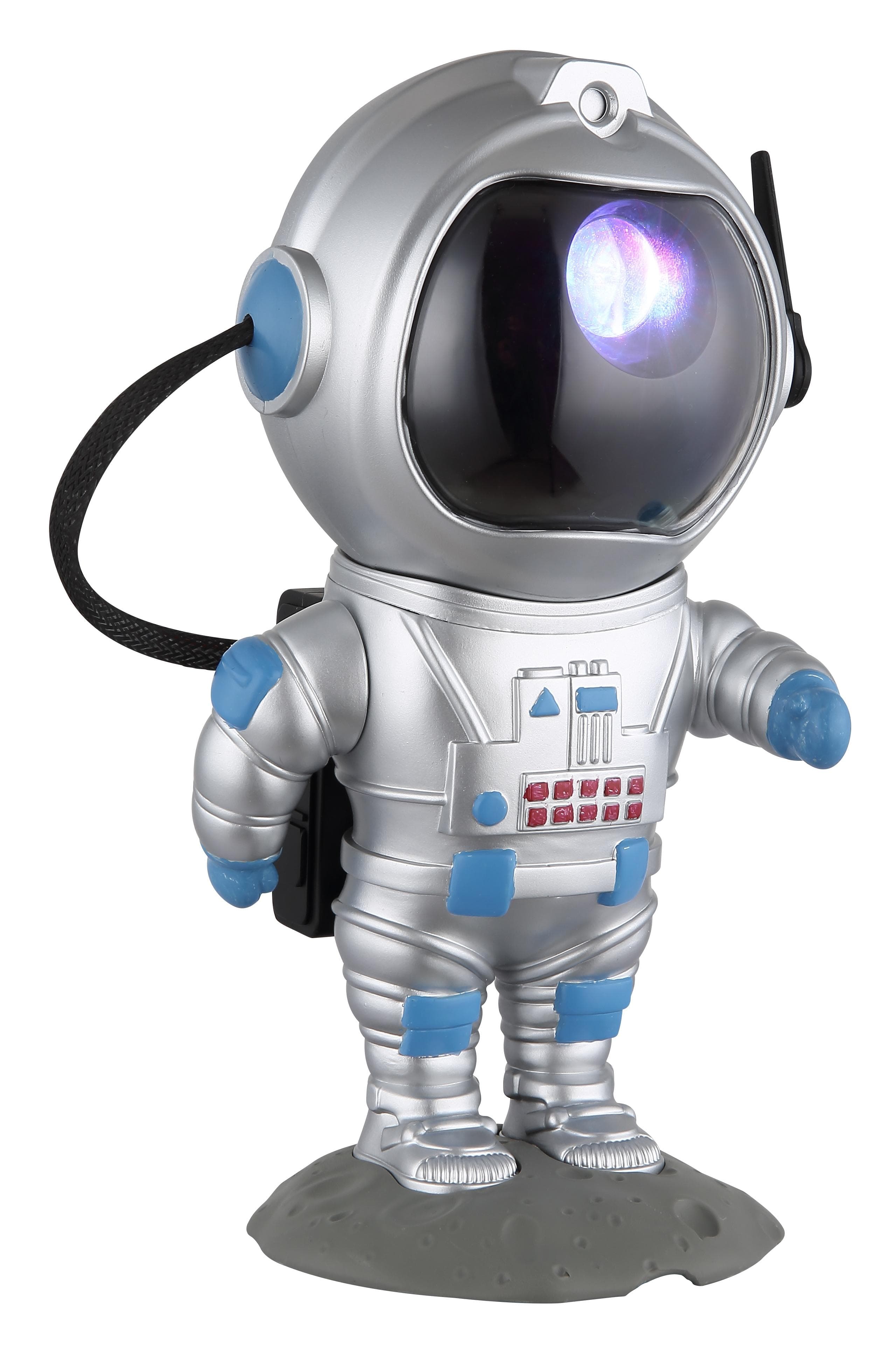 GLOBO LIGHTING Tischleuchte COSMO silberfarben Astronauten-Design