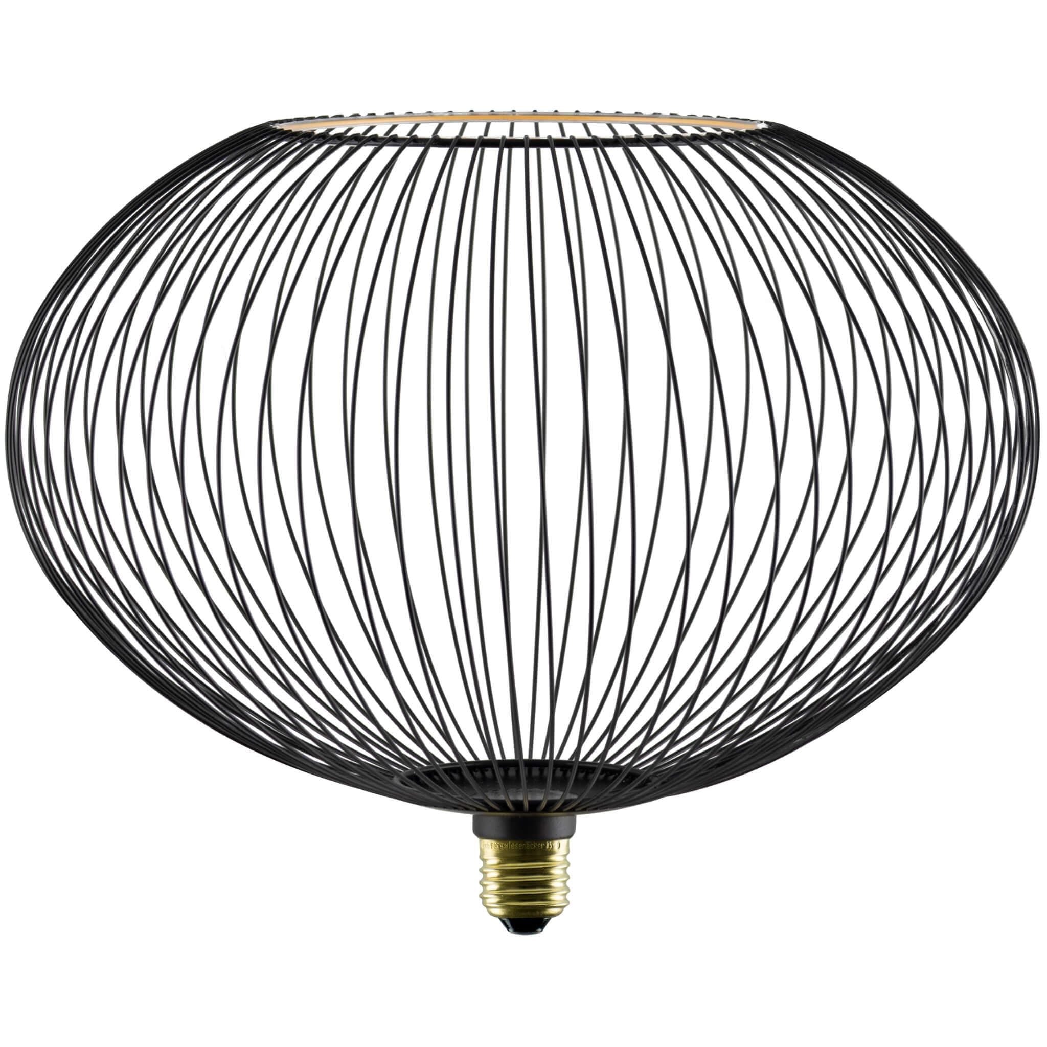 SEGULA LED Floating Filo Oval300 E27 6W 2.200K Dimmbar Schwarz