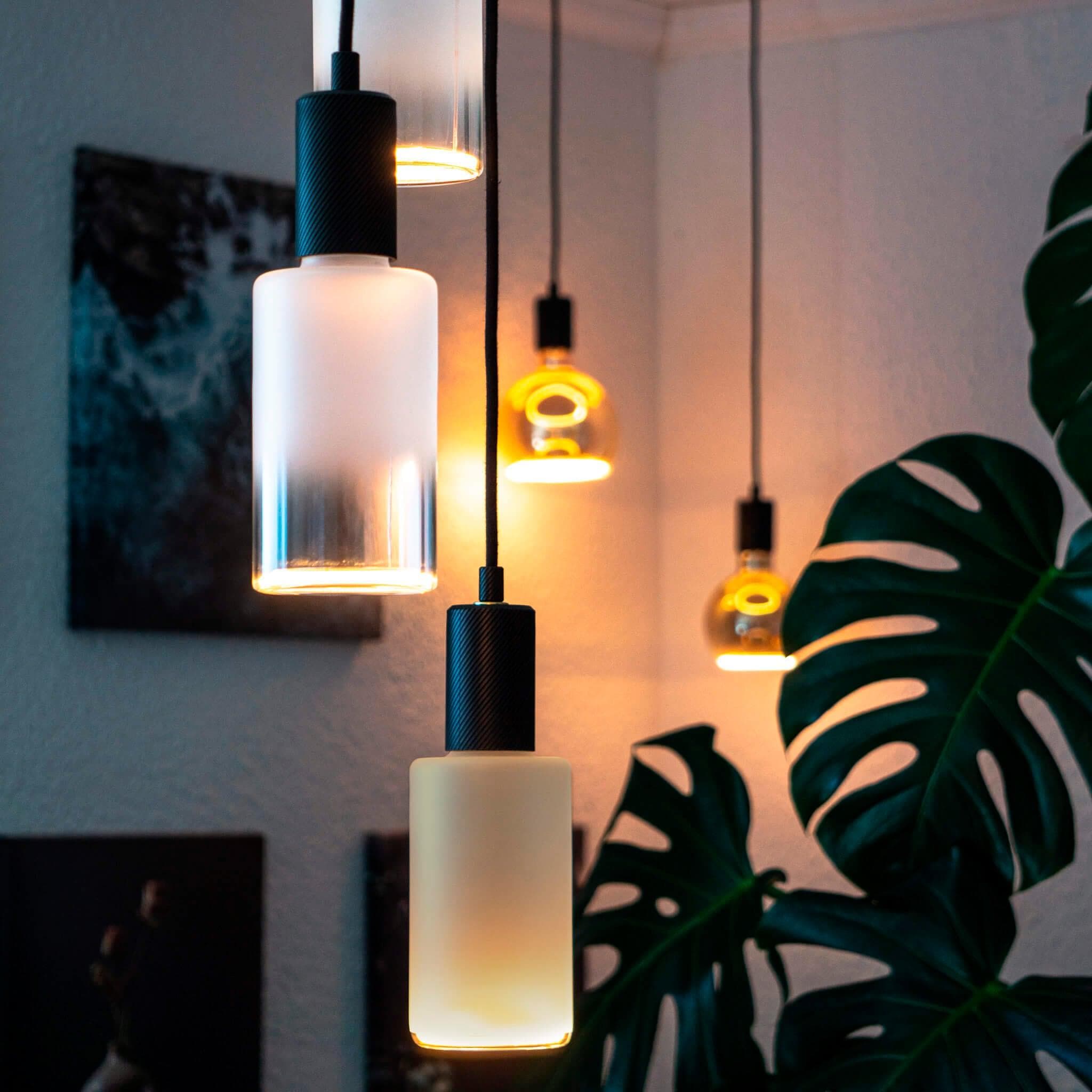 SEGULA LED-Leuchtmittel Floating Zylinder smokey matt E27 dimmbar