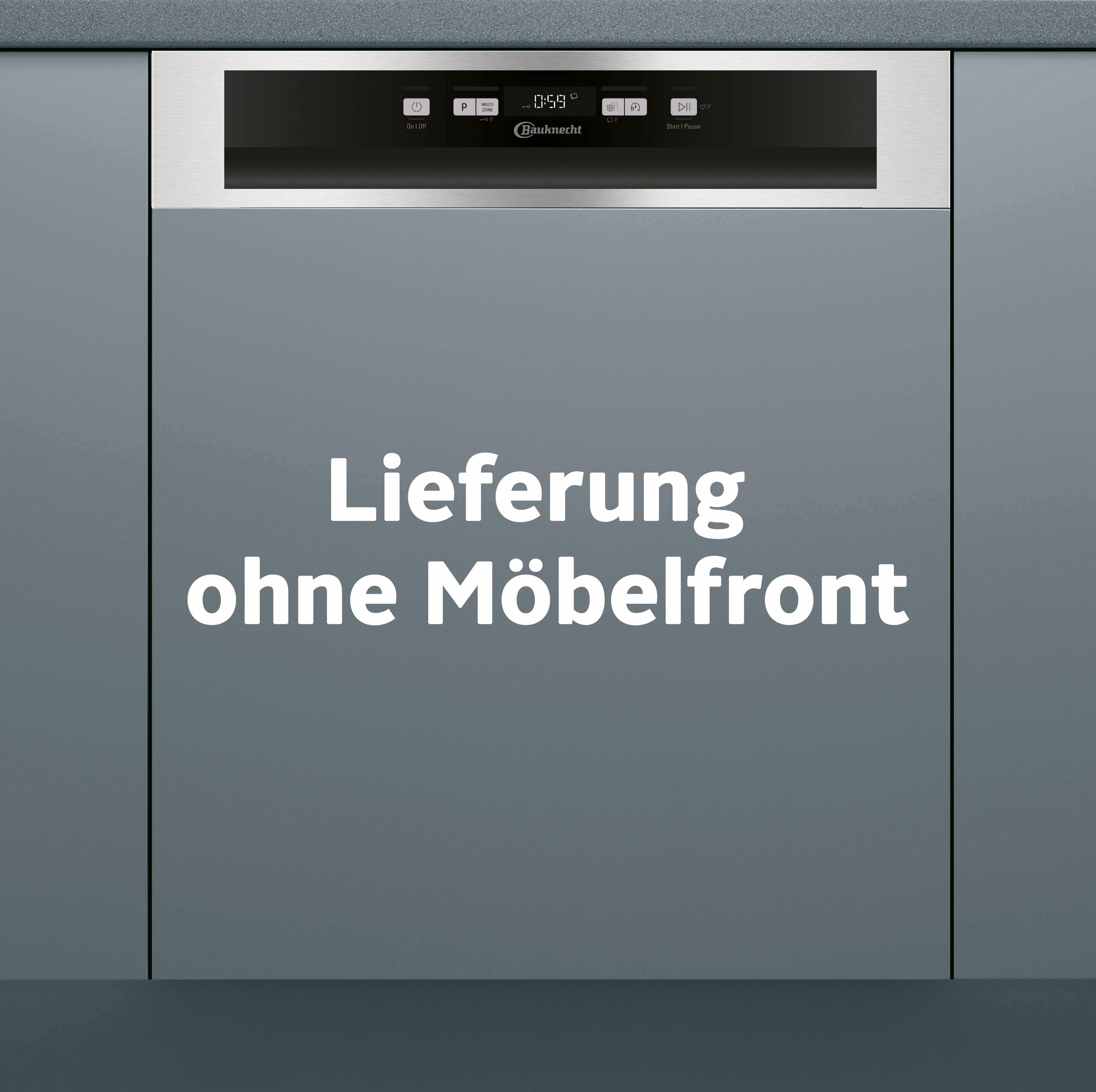 Bauknecht teilintegrierter Geschirrspüler OBBC ECOSTAR 5320 silber