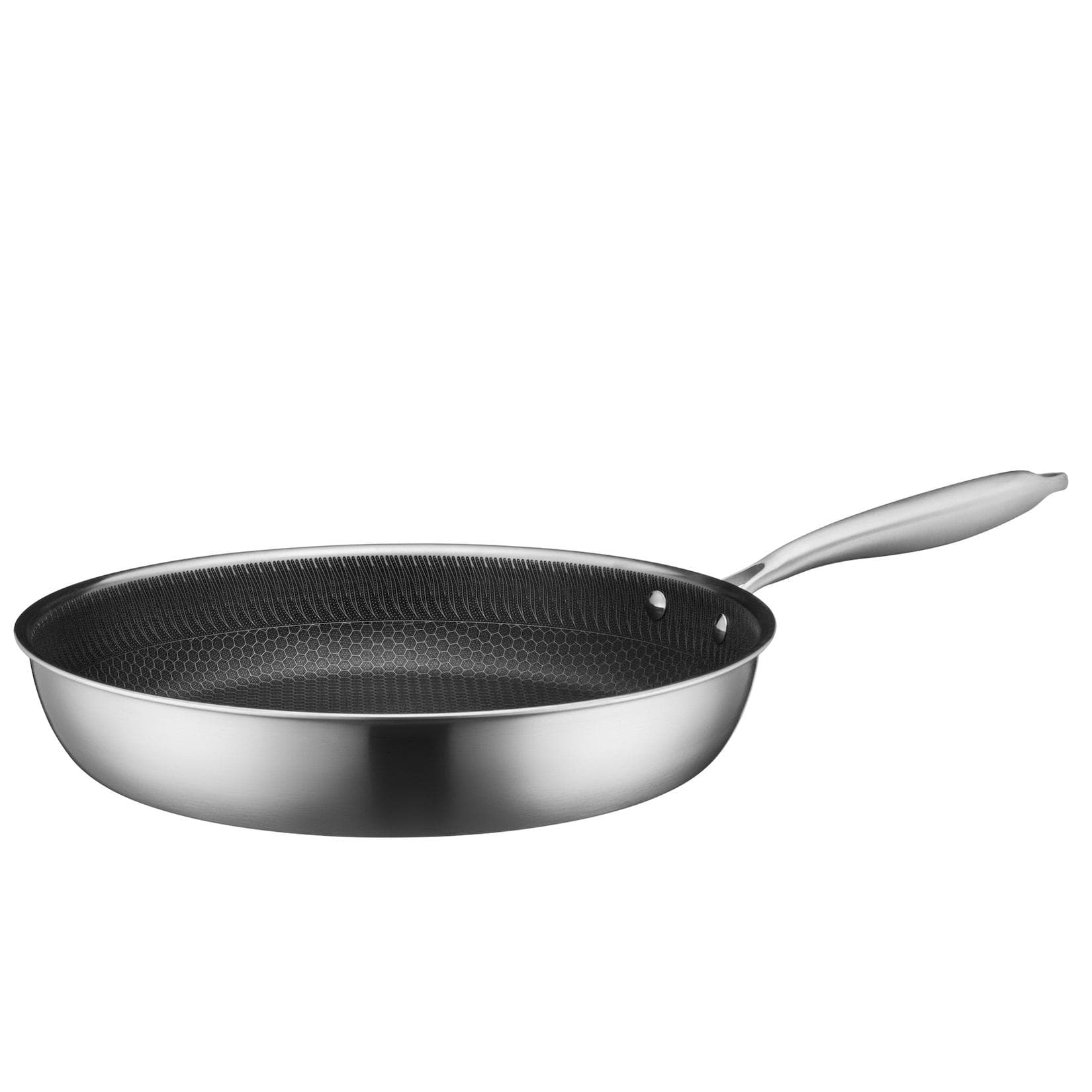 Mäser Bratpfanne 32 cm Edelstahl Hestia Keramik Silber Schwarz