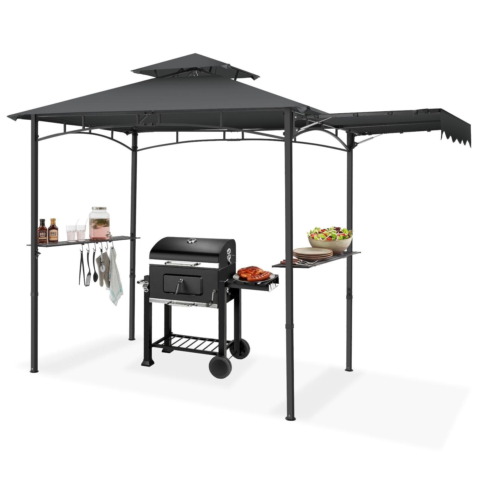 TecTake Grillpavillon Maracaibo wetterfest mit UV-Schutz