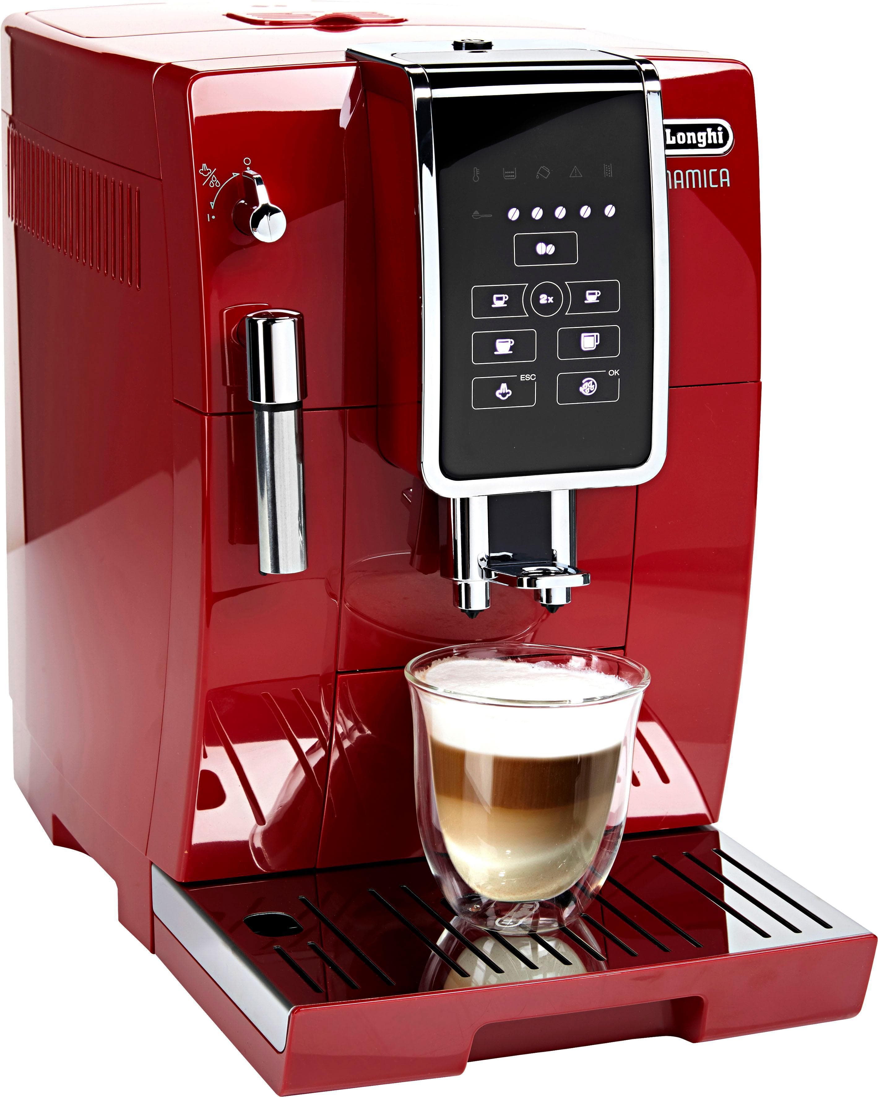 De'Longhi Kaffeevollautomat Dinamica ECAM358.15.R Long Coffee Funktion