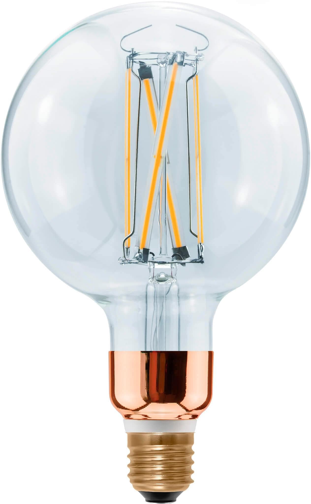 SEGULA LED-Globelampe E27 14 W klar Filament 922 dim 1400 lm