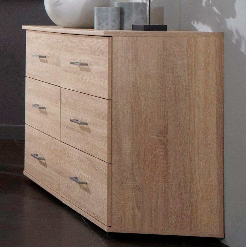 WIMEX Schubkastenkommode Anna Braun 6 Schubkästen Modern