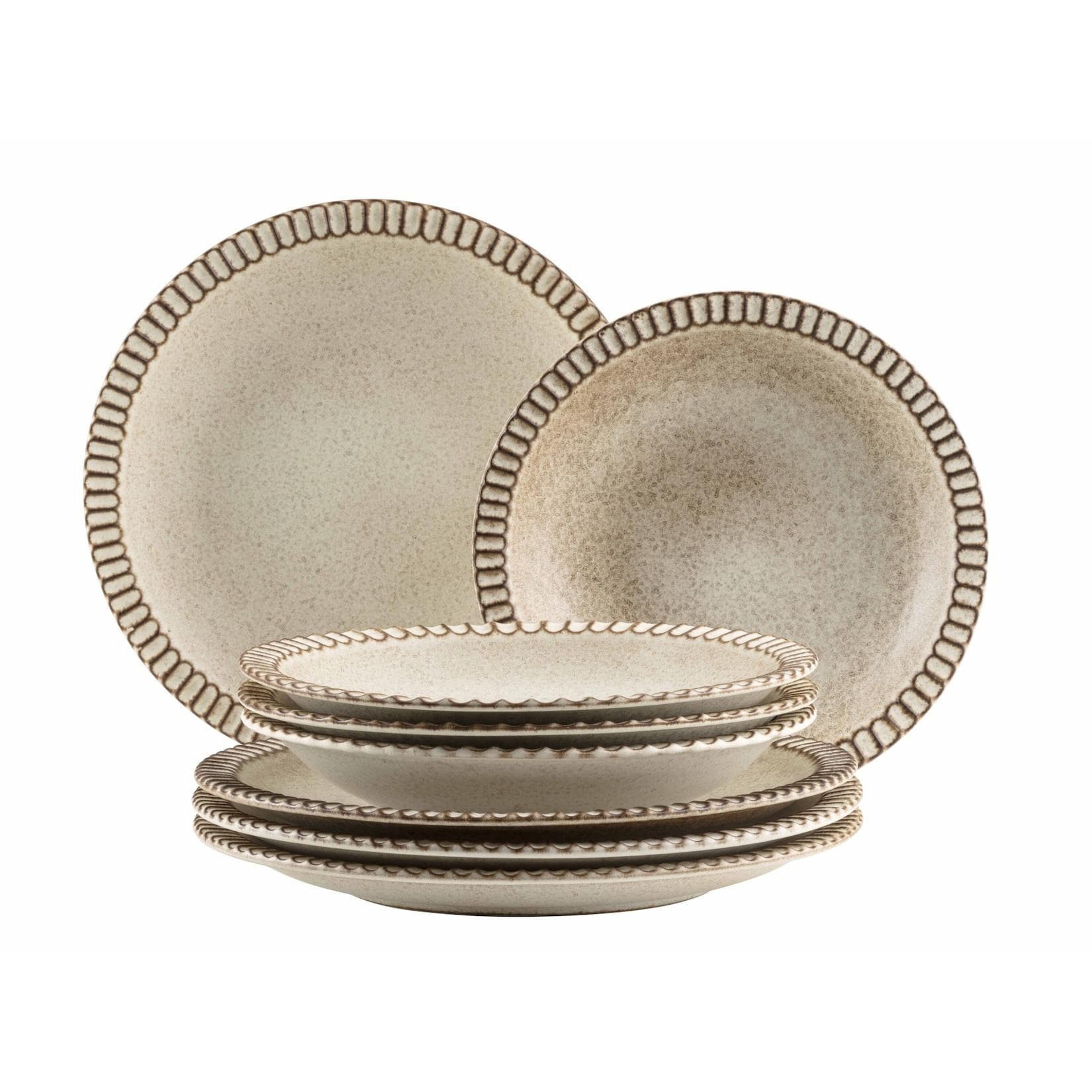 Mäser Teller Set Steinzeug Ida Beige