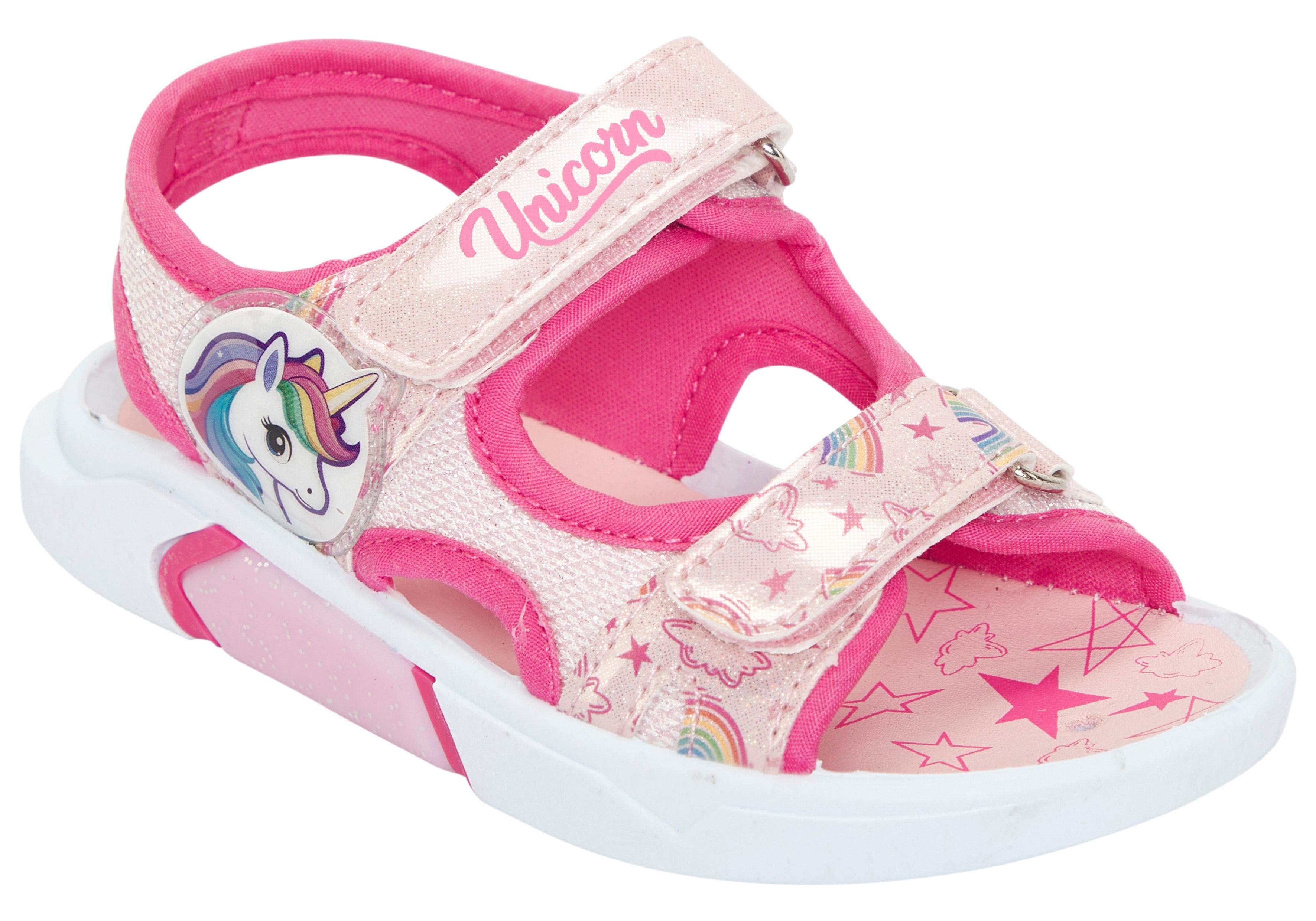 Disney Sandale UNICORN Rosa Mädchen Gr. 28 Textil