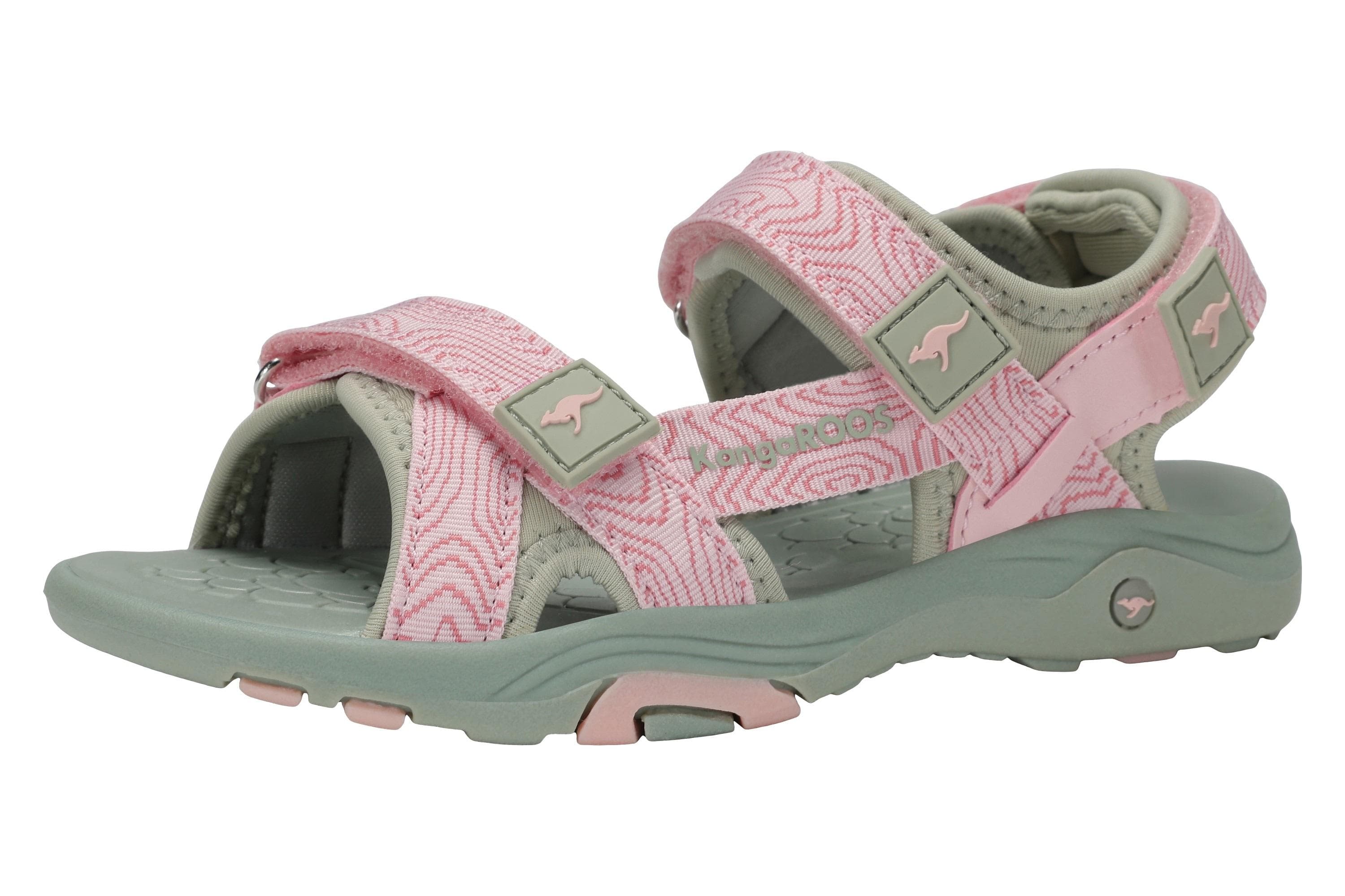KangaROOS K-LOLA LUNA Sandale Mädchen Synthetik Klettverschluss Rosa Braun