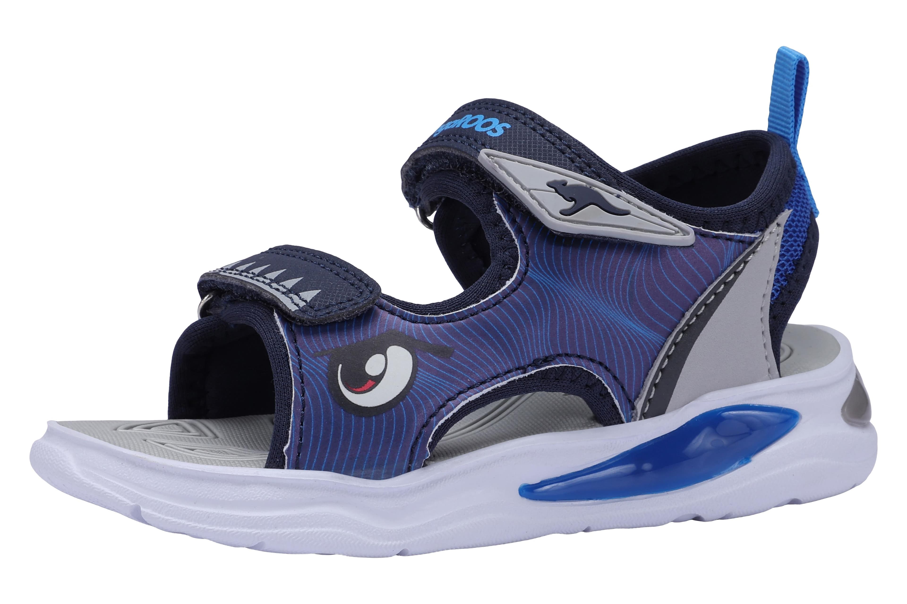 KangaROOS K-SLS DUSKY Sandale Mädchen Blau LED Blinkfunktion