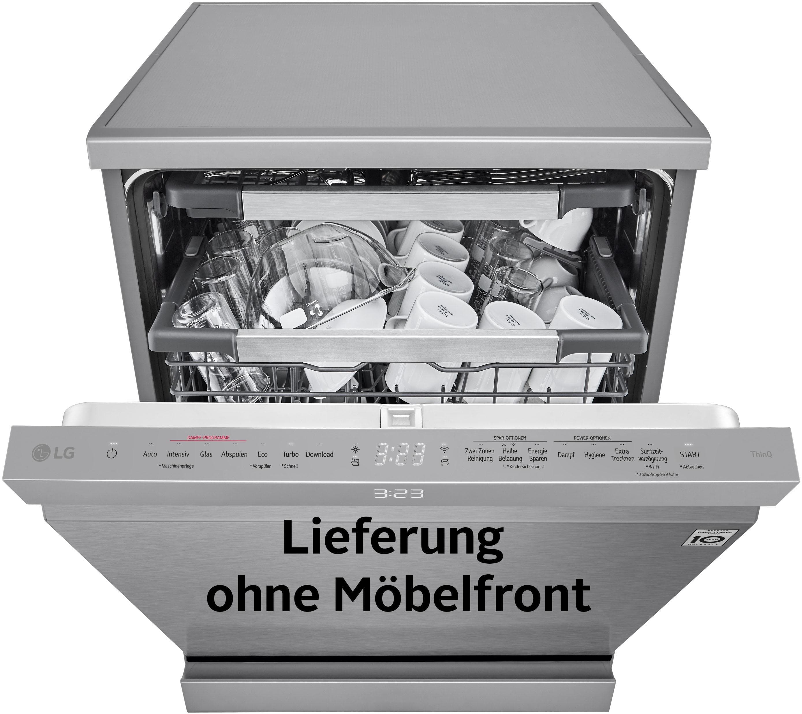 LG Geschirrspüler DB597TXS vollintegrierbar Grau Auto Open Dry